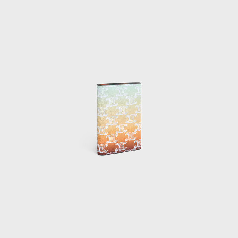 CELINE VERTICAL CARD HOLDER in TRIOMPHE CANVAS SUNSET outlook