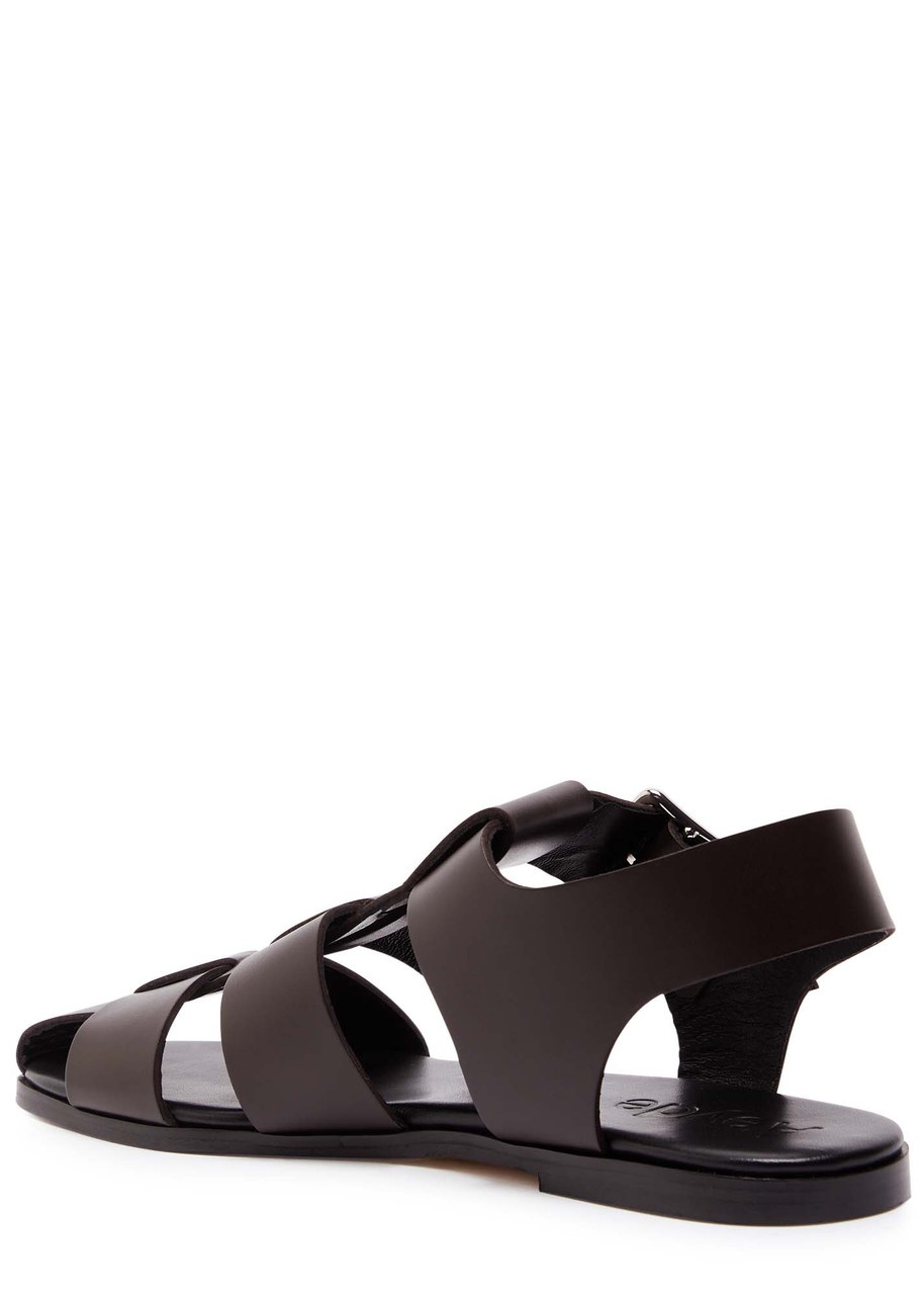 Aeyde Whit Leather Fisherman Sandals - 2