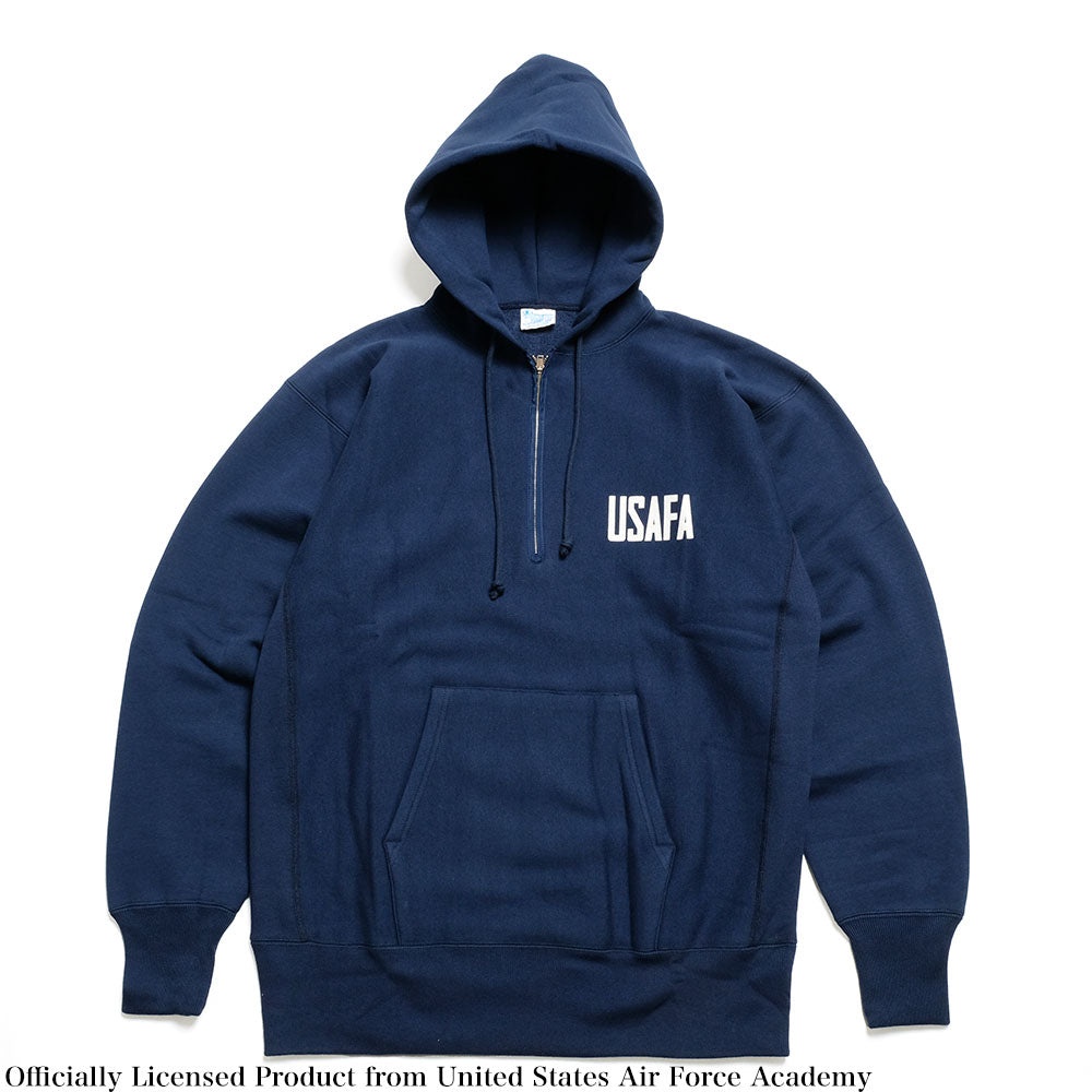 REVERSE WEAVE HALF ZIP HOODED SWEATSHIRT - USAFA - C3-A119 - 2