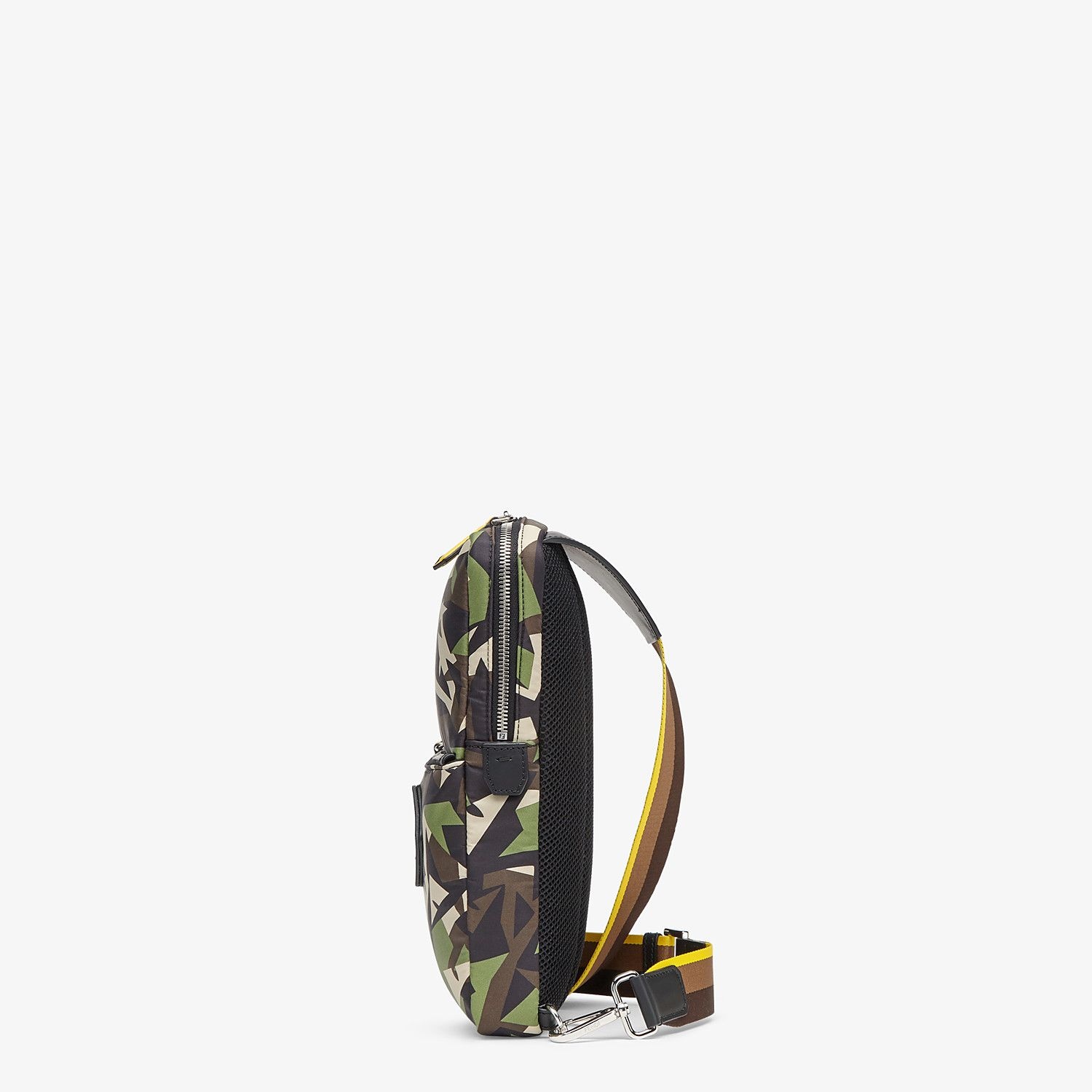 Green nylon one-shoulder backpack - 2