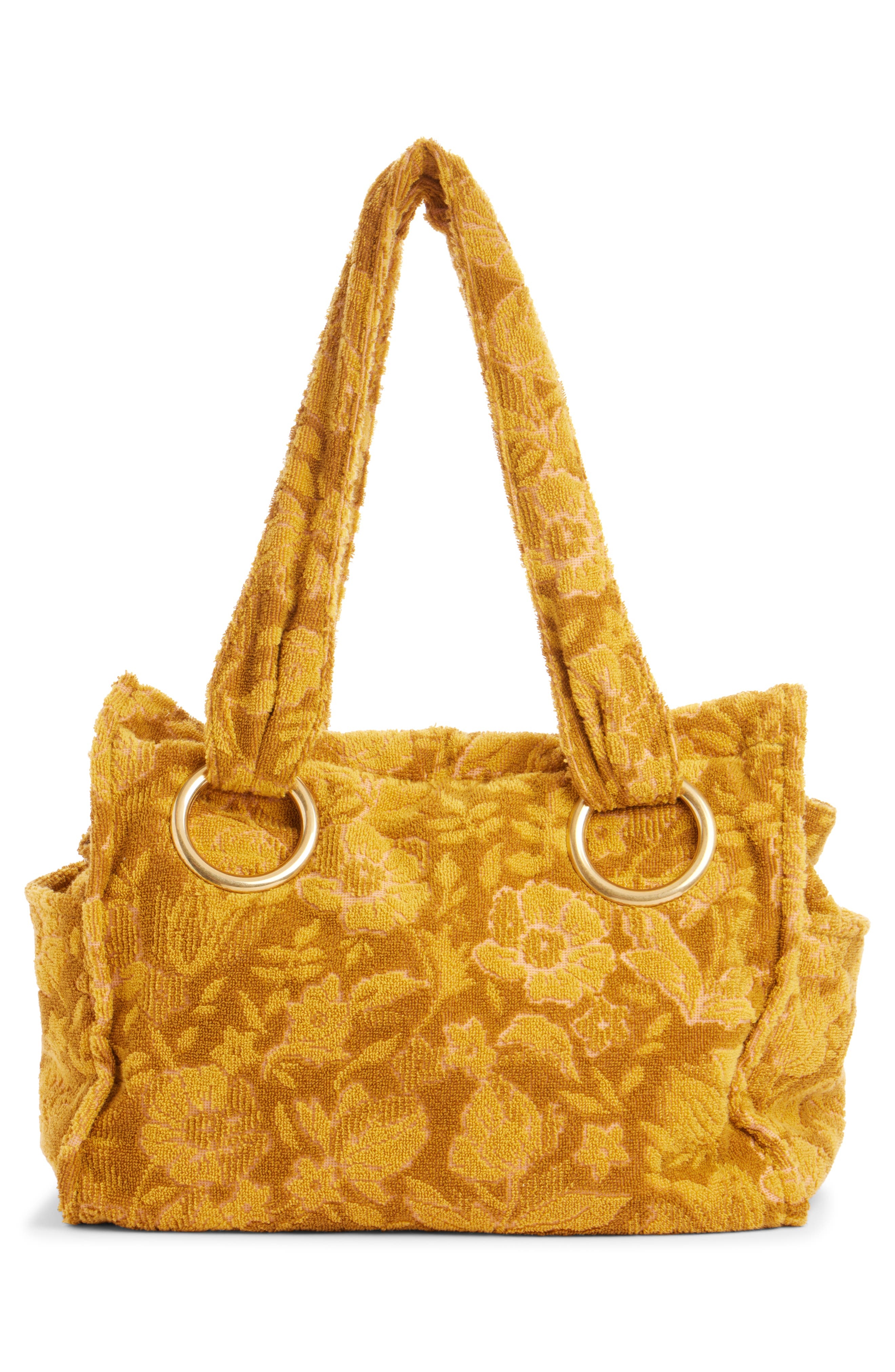 Chloé Large Plage Terry Cloth Tote in Gold Khaki at Nordstrom - 3