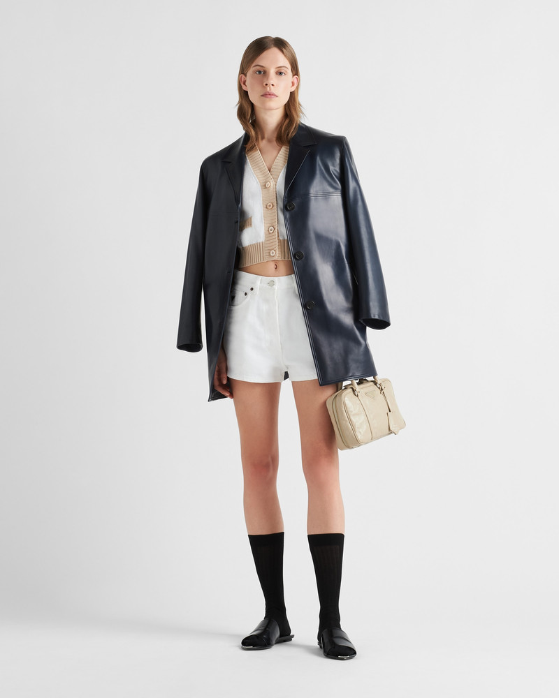 Prada Cropped cotton cardigan outlook