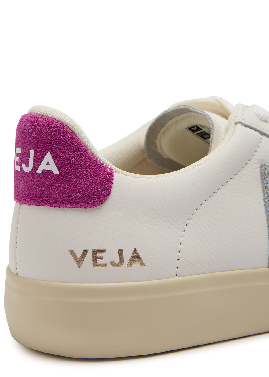 Veja Campo Logo-appliquéd Grained Leather Sneakers - 4