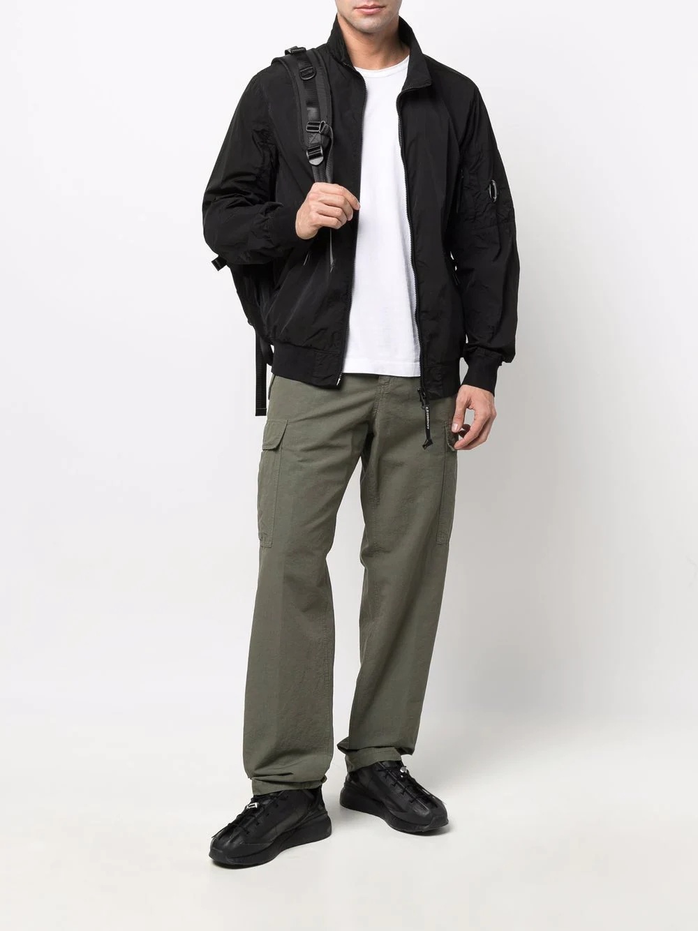 straight-leg cargo trousers - 2