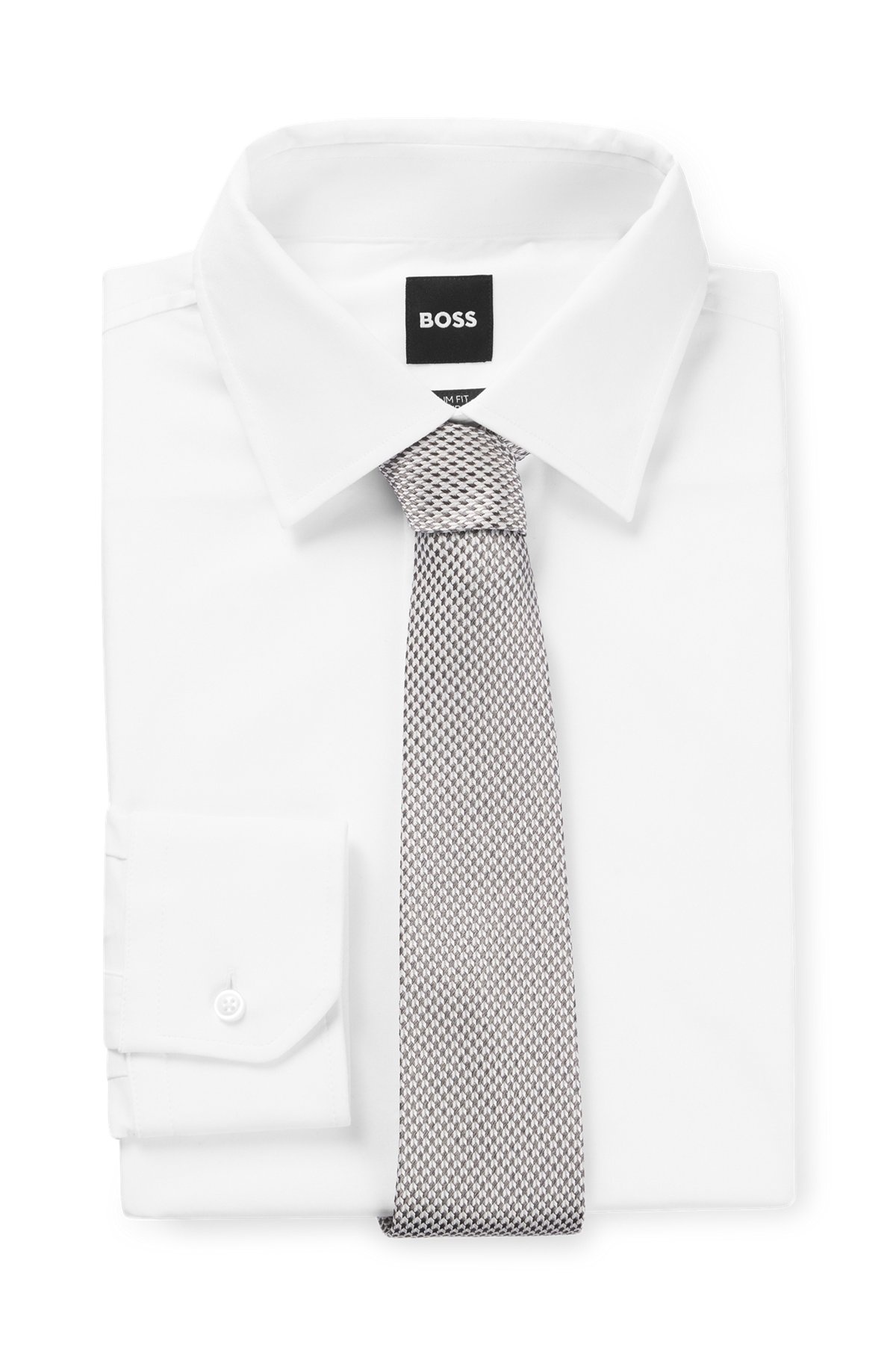 PATTERNED TIE IN ITALIAN-MADE SILK JACQUARD - 3