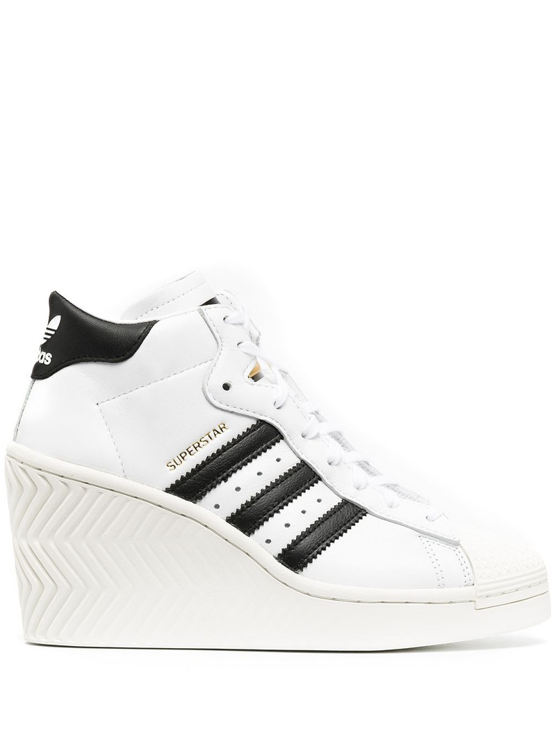 heeled lace-up trainers - 1