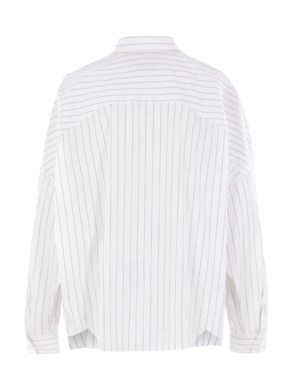 Dries Van Noten Women Casia Oversized Striped Poplin Shirt - 2