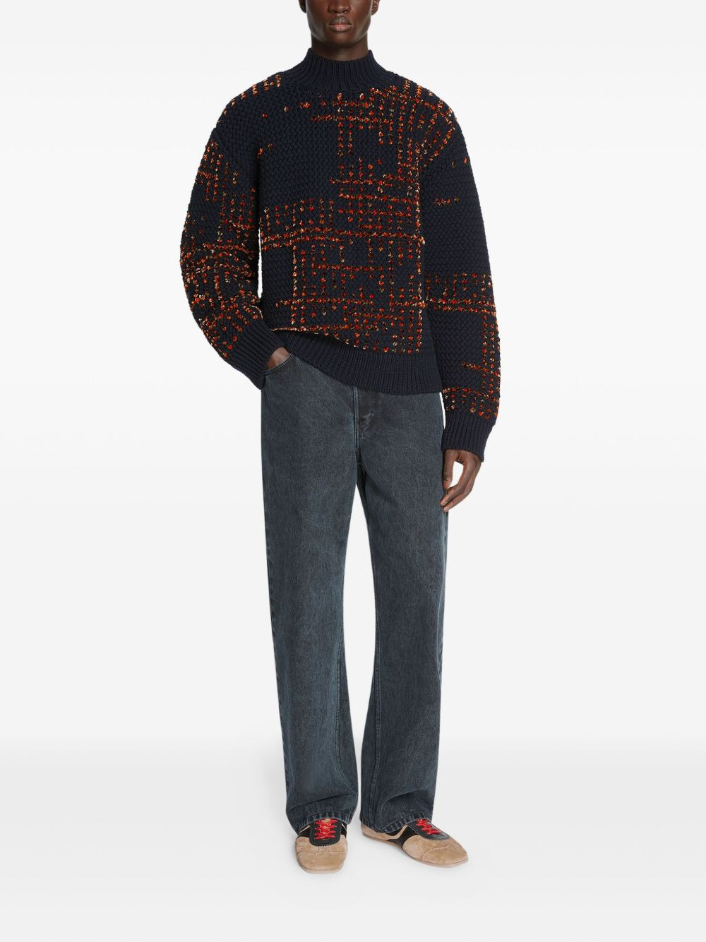 high-neck sweater - 2