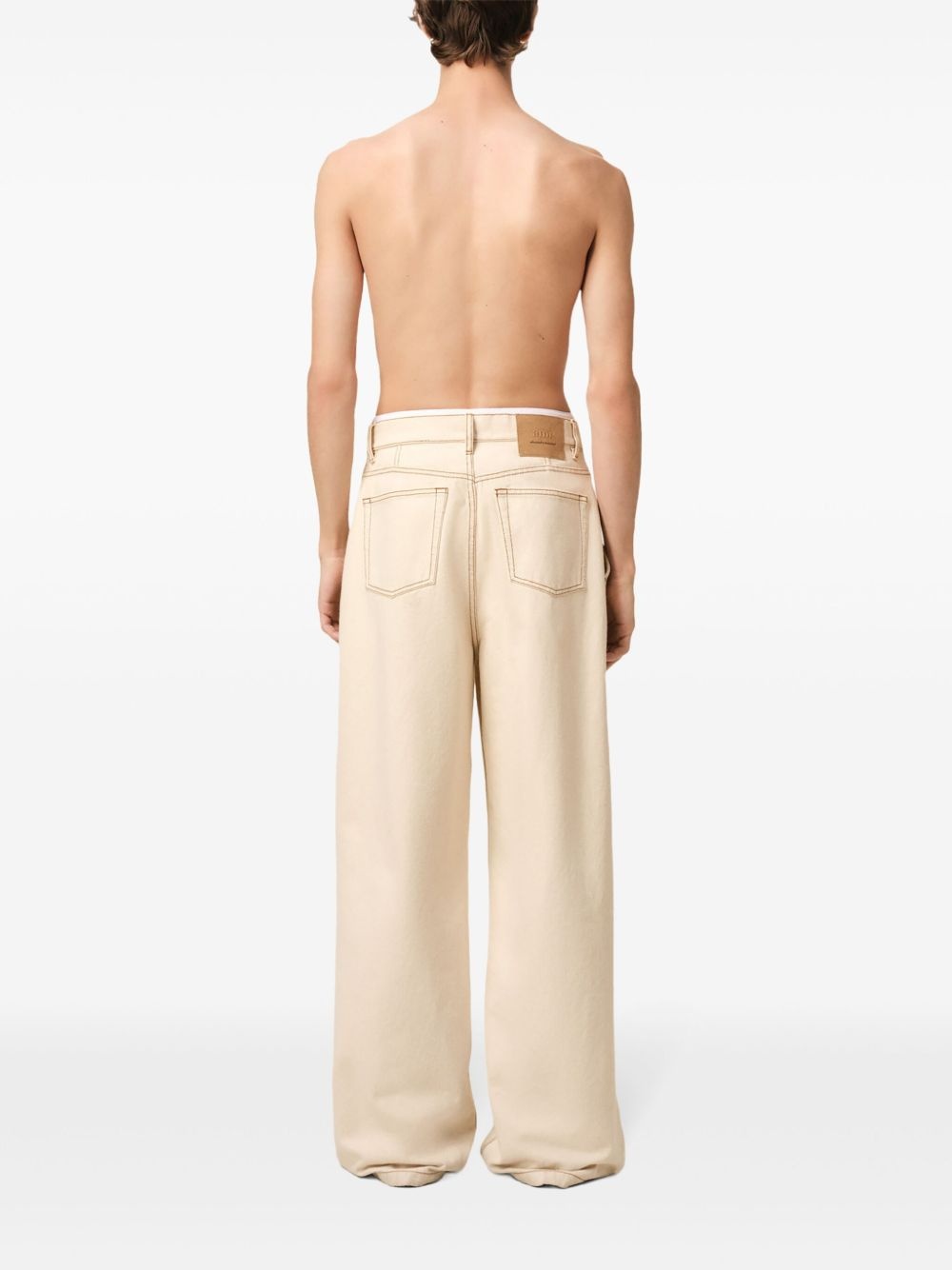 wide-leg jeans - 4