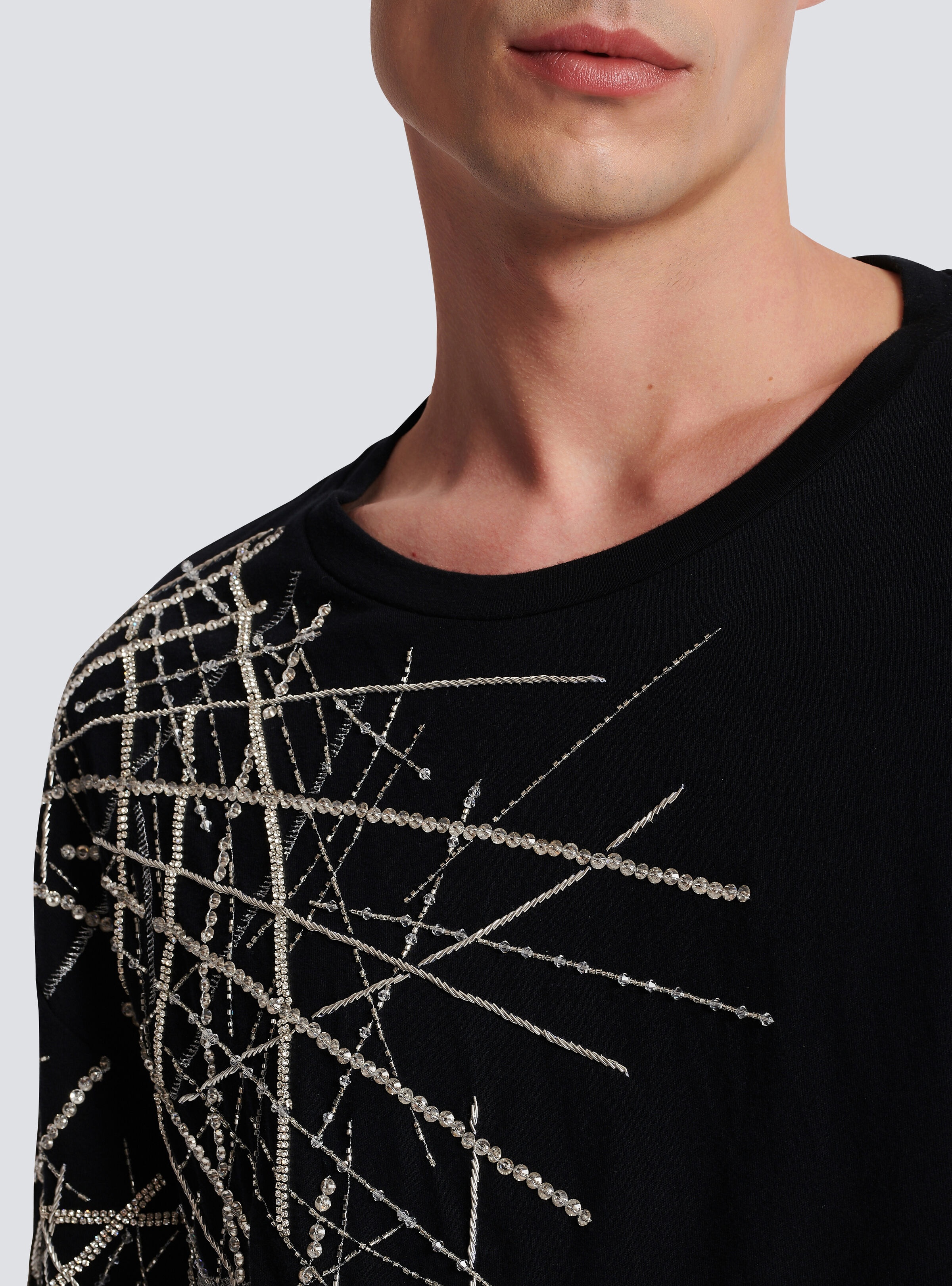 Embroidered jersey T-shirt - 7