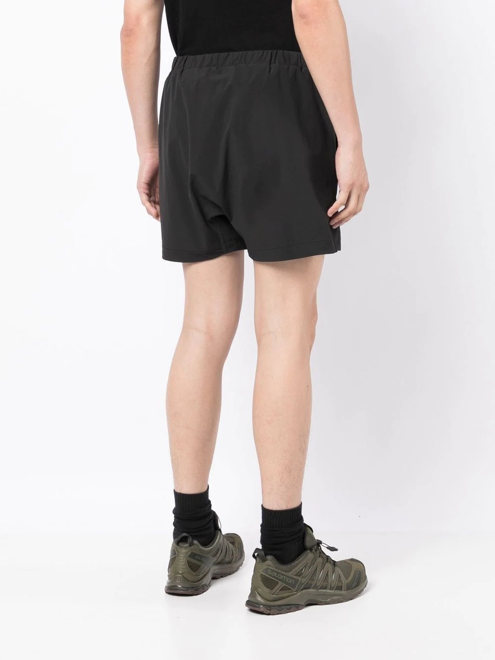 embroidered-logo detail shorts - 4