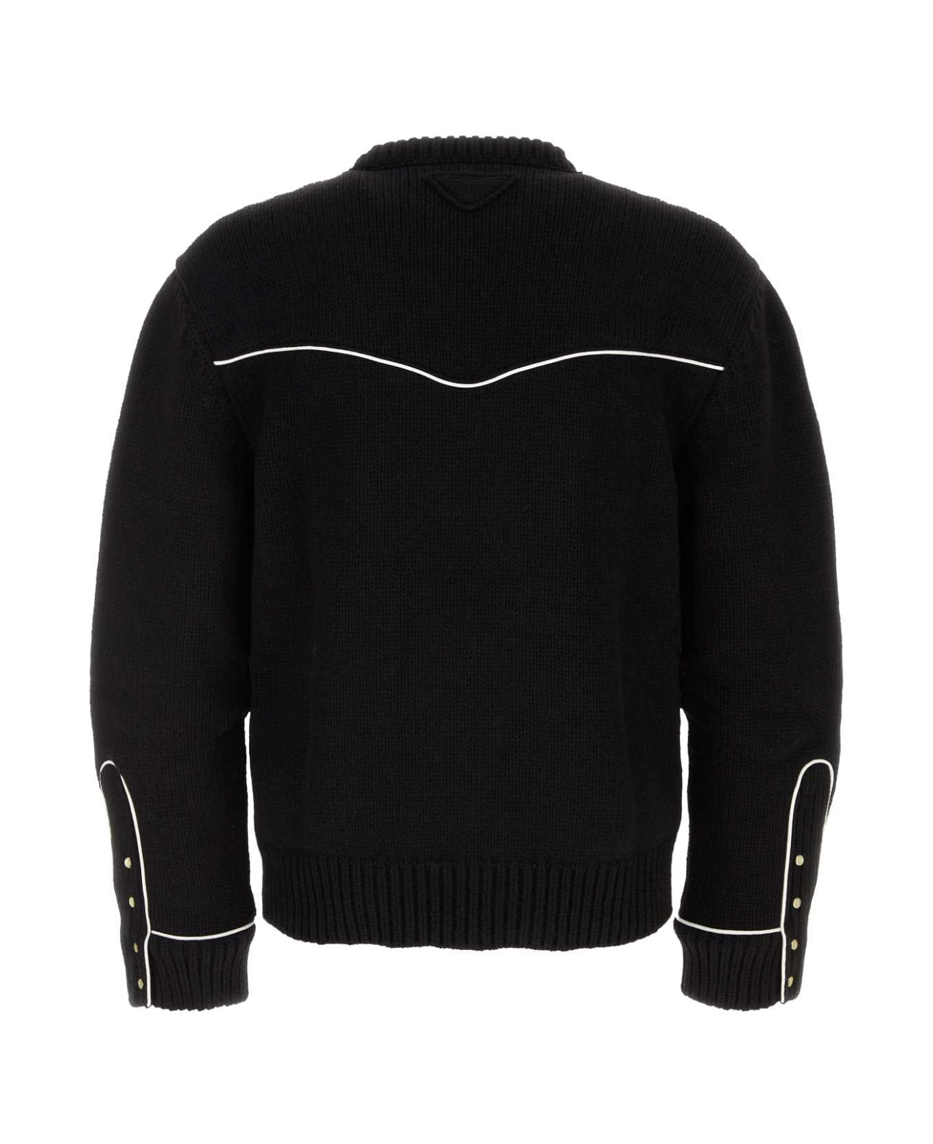 Black Wool Sweater - 2