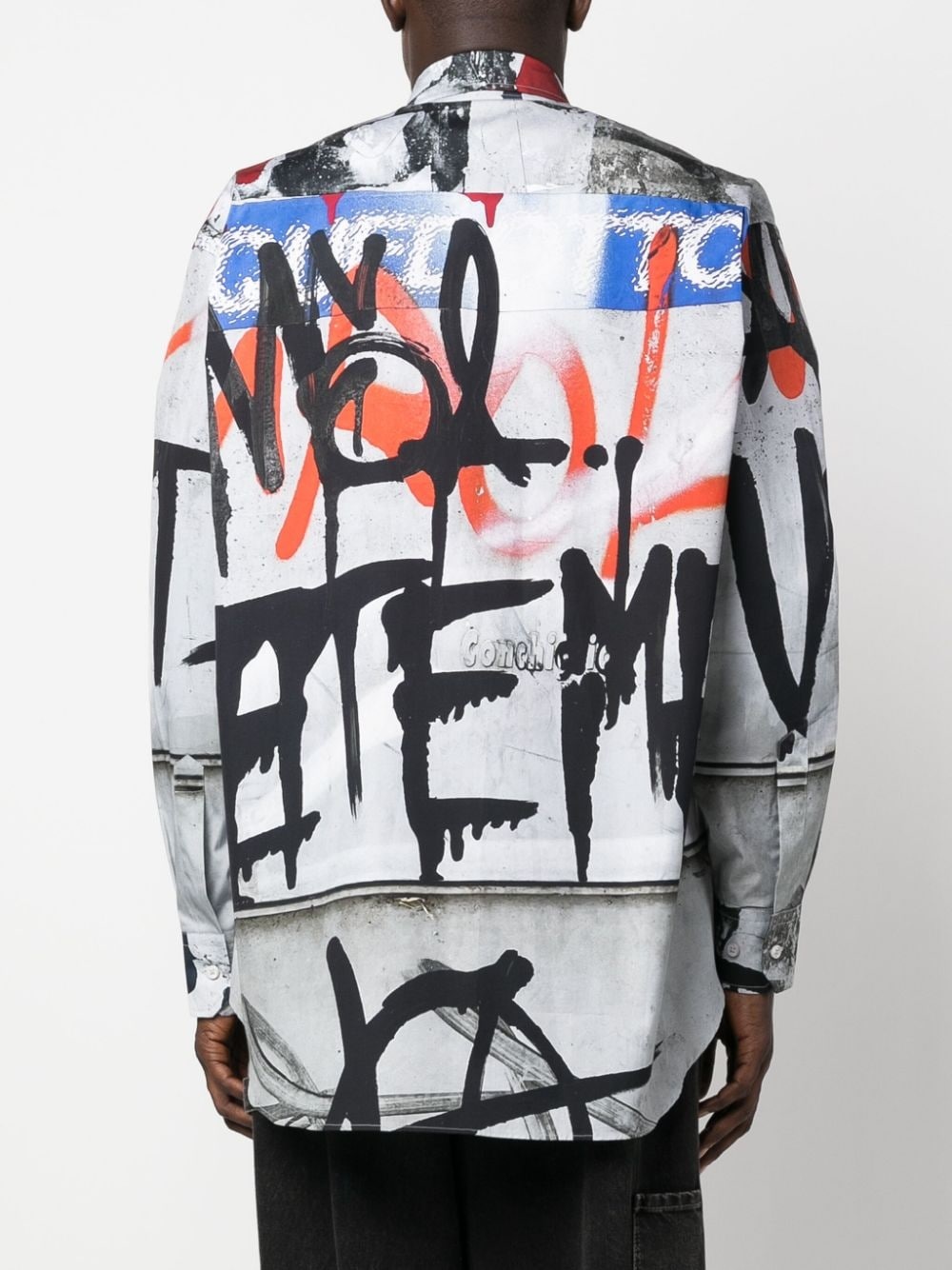 graffiti-print shirt - 5