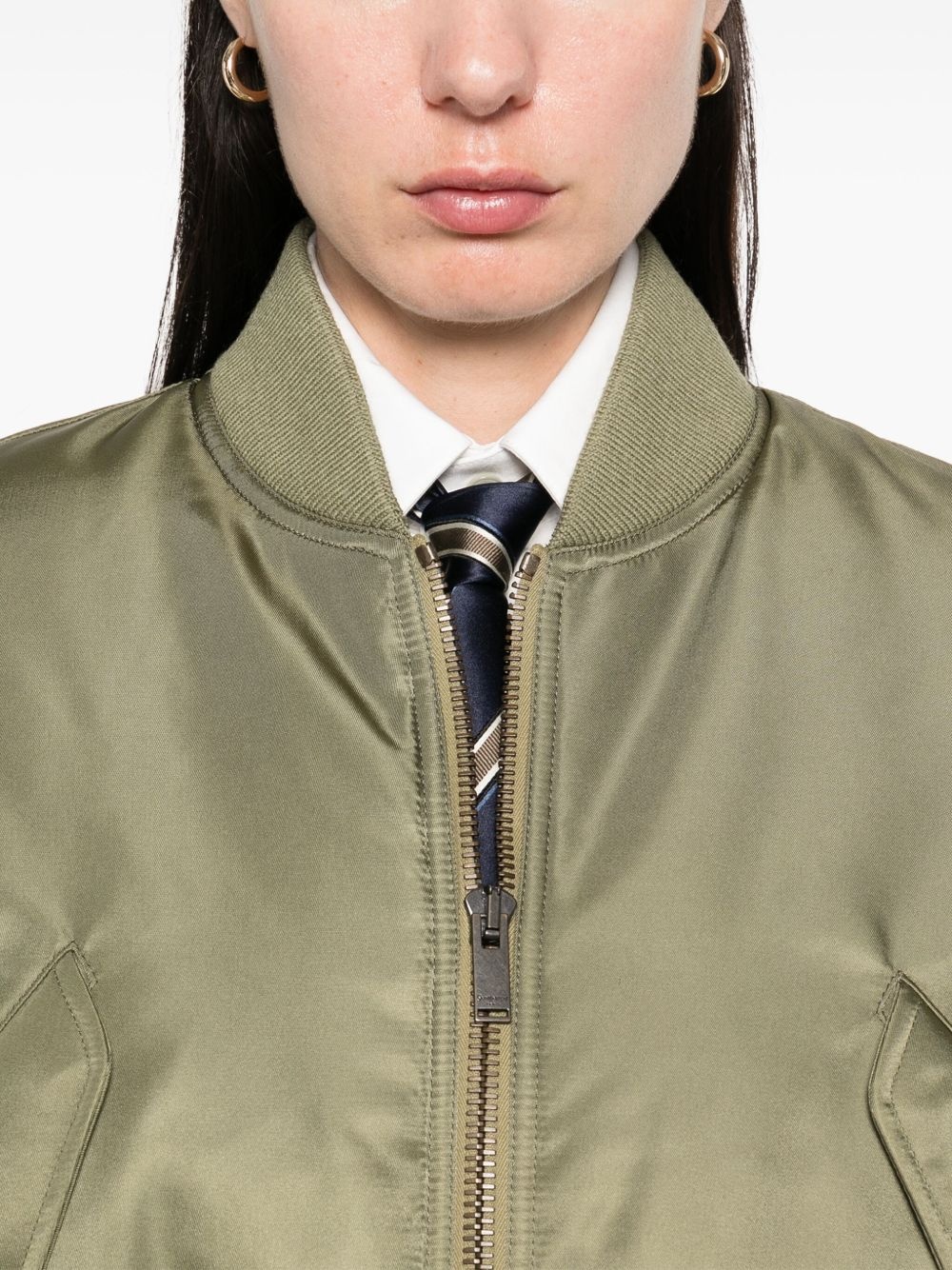 cropped bomber jacket - 5