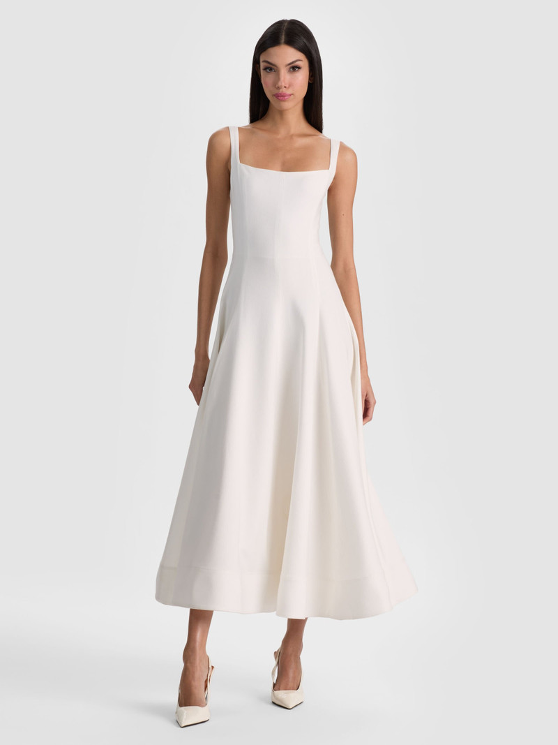 POLLY FLARED MIDI DRESS 1