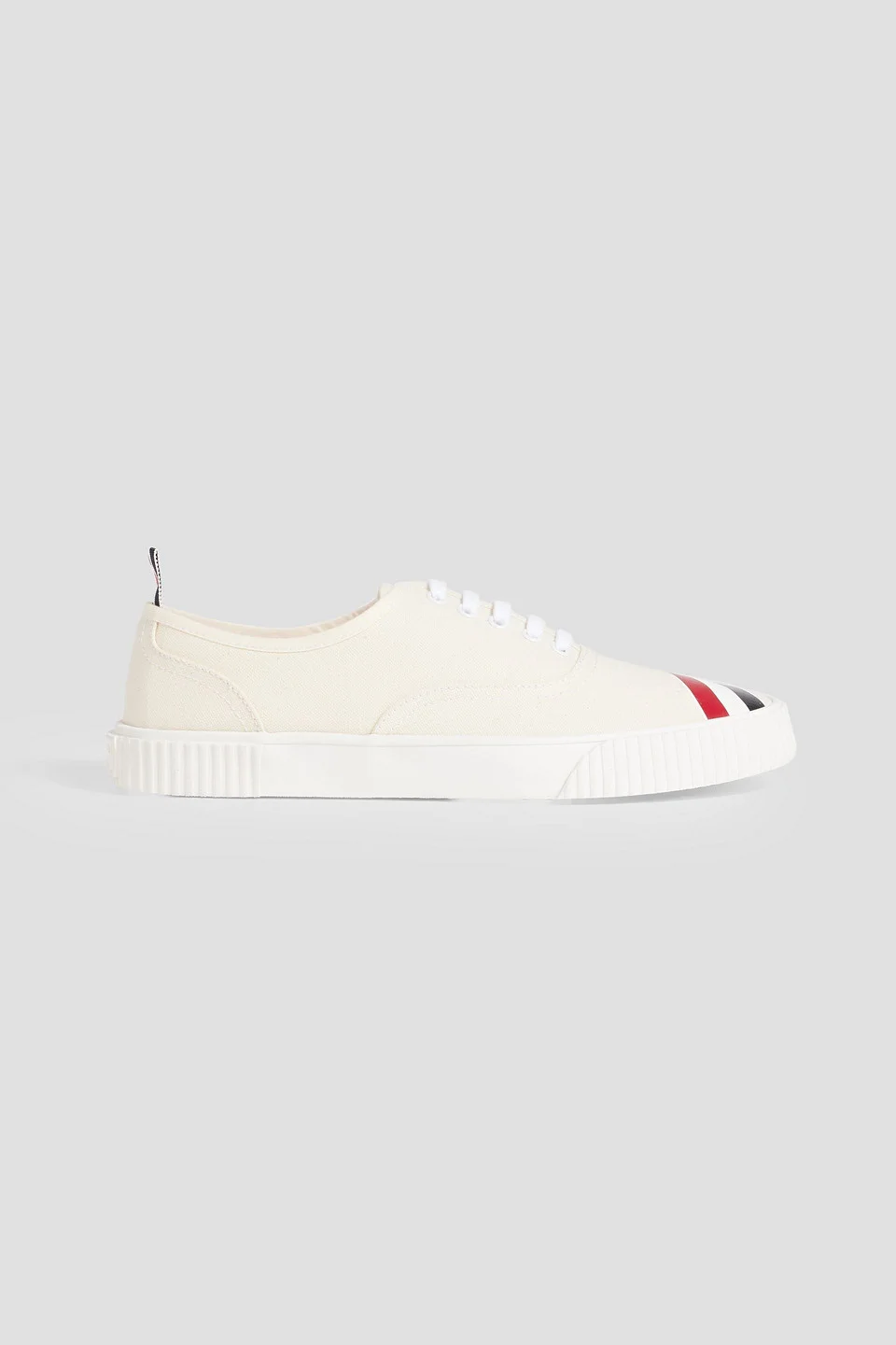 Striped canvas sneakers - 1