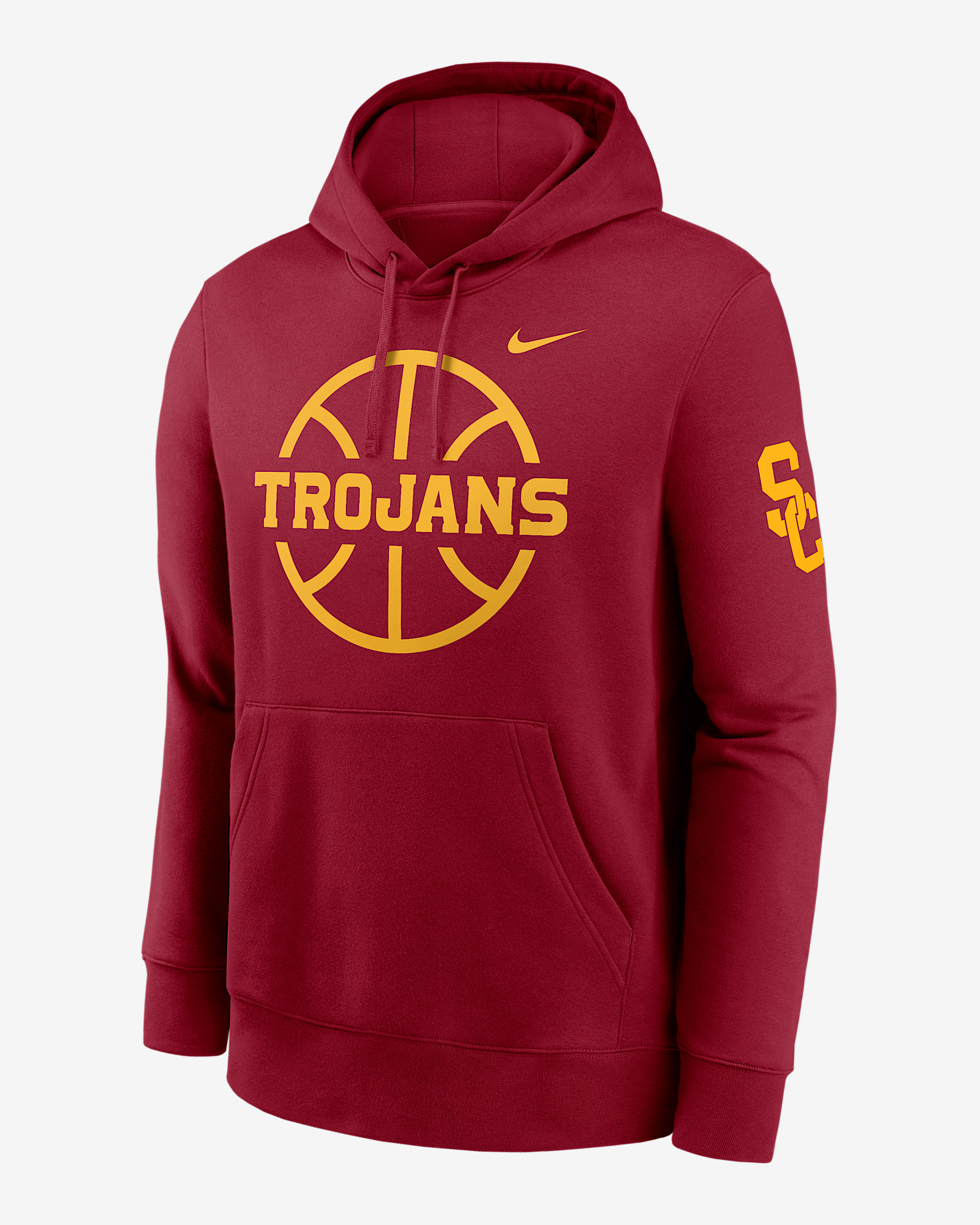 USC Trojans Club Basketball Icon Men's Nike College Pullover Hoodie - 1