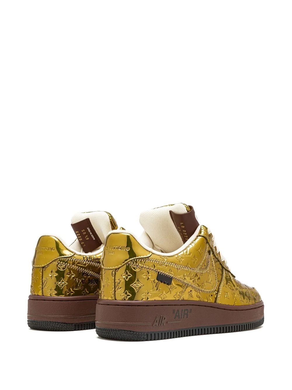 x Louis Vuitton Air Force 1 Low "Virgil Abloh - Metallic Gold" sneakers - 3