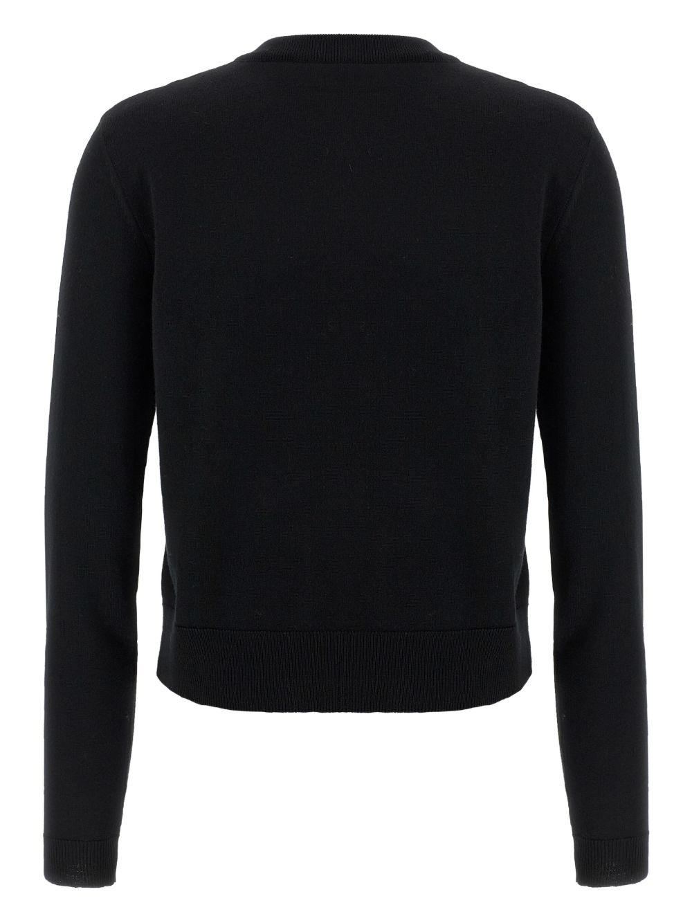 teddy bear-intarsia crew-neck sweater - 2