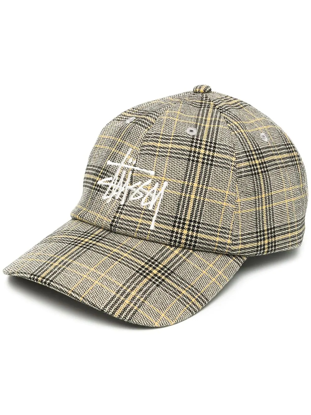 check-pattern baseball cap - 1