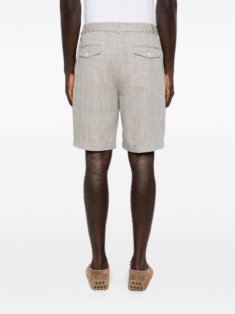 herringbone pleated shorts 4
