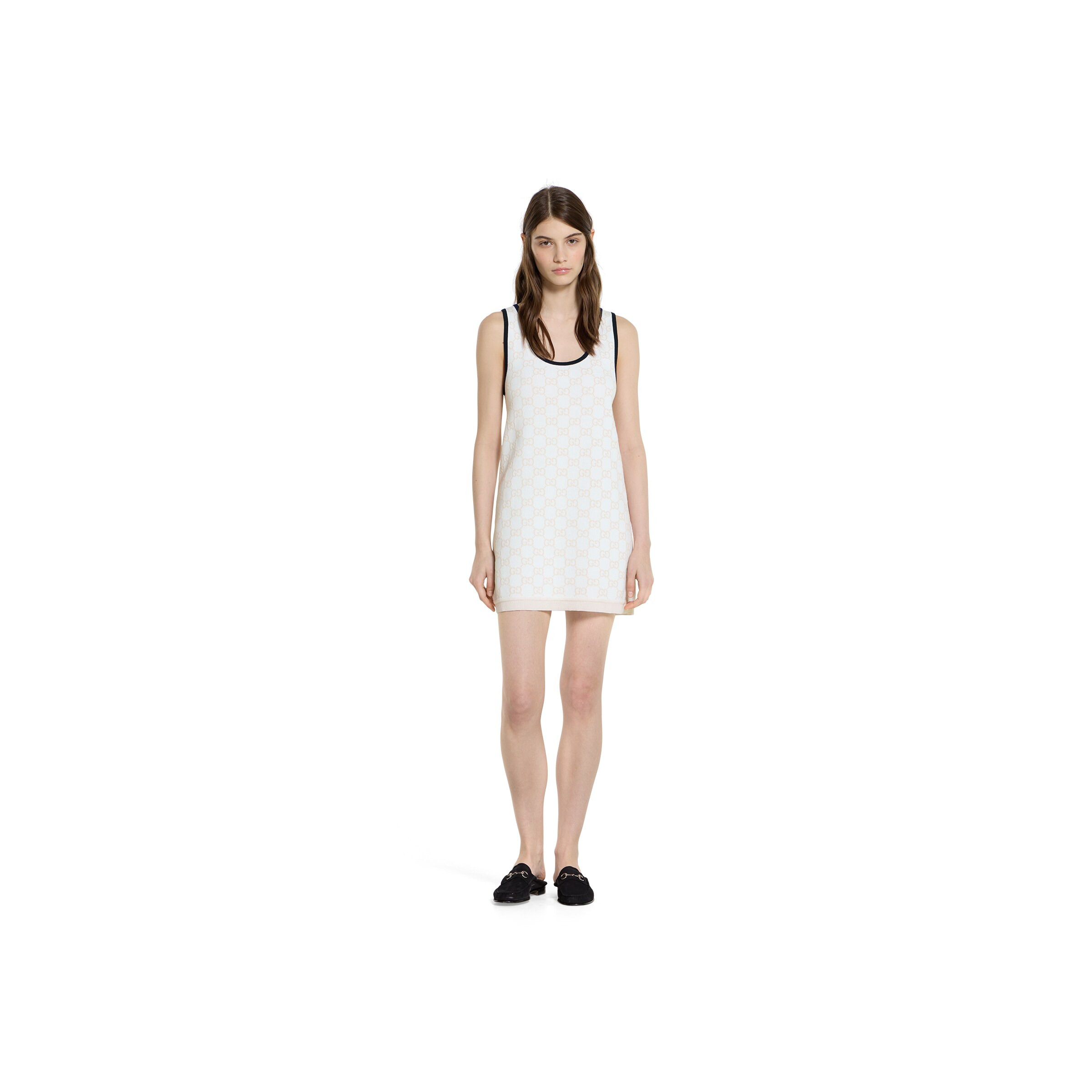 GG fine cotton jacquard dress - 2