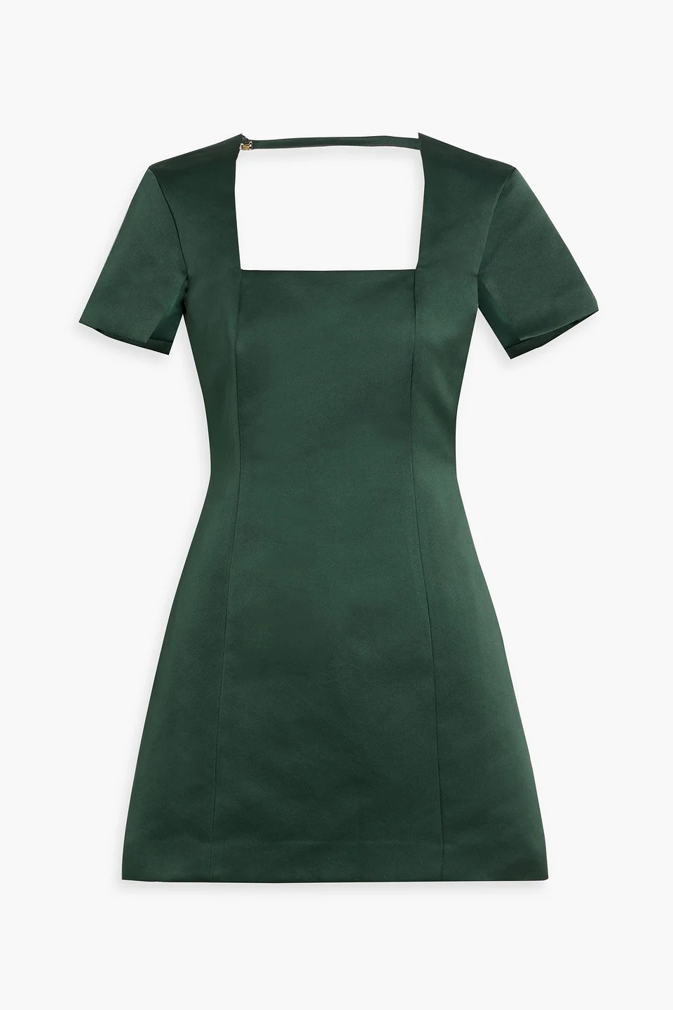 Lisa open-back satin-crepe mini dress - 1