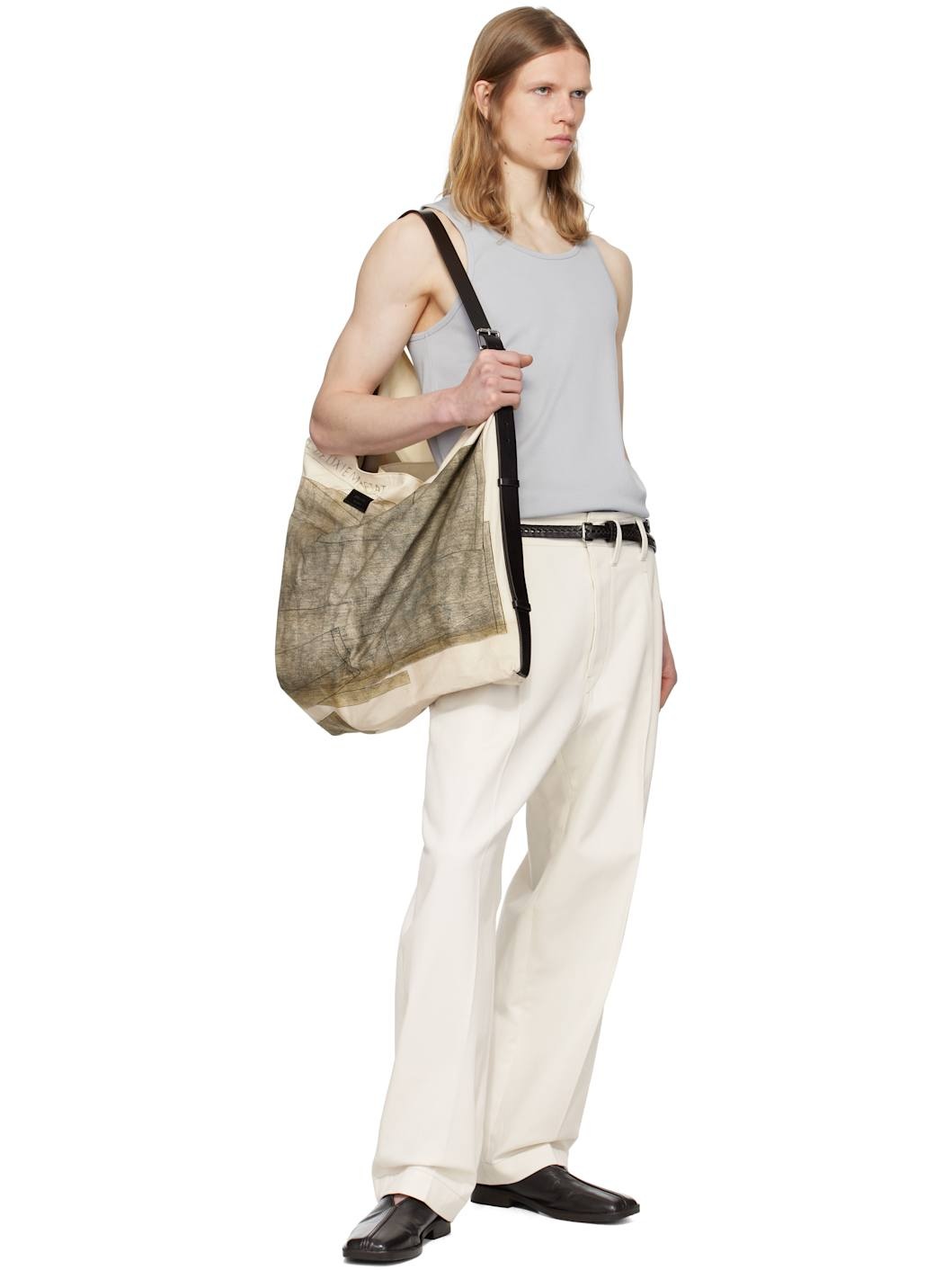 Off-White Pleated Carrot Trousers - 5