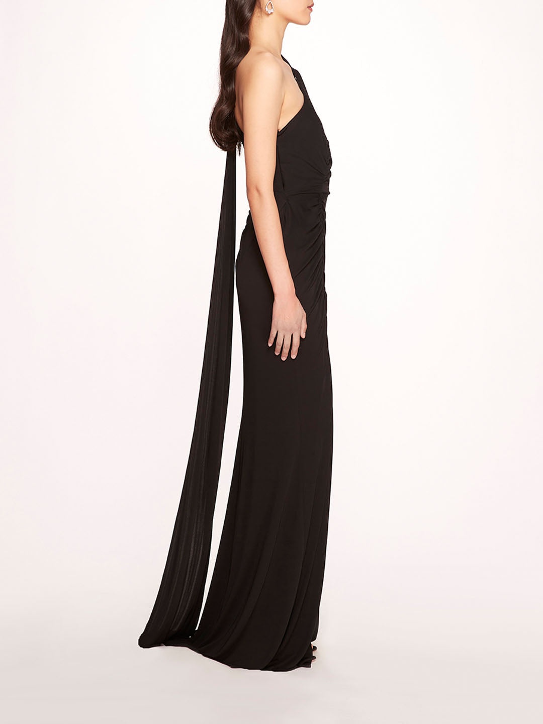 ASYMMETRICAL MATTE GOWN - 3