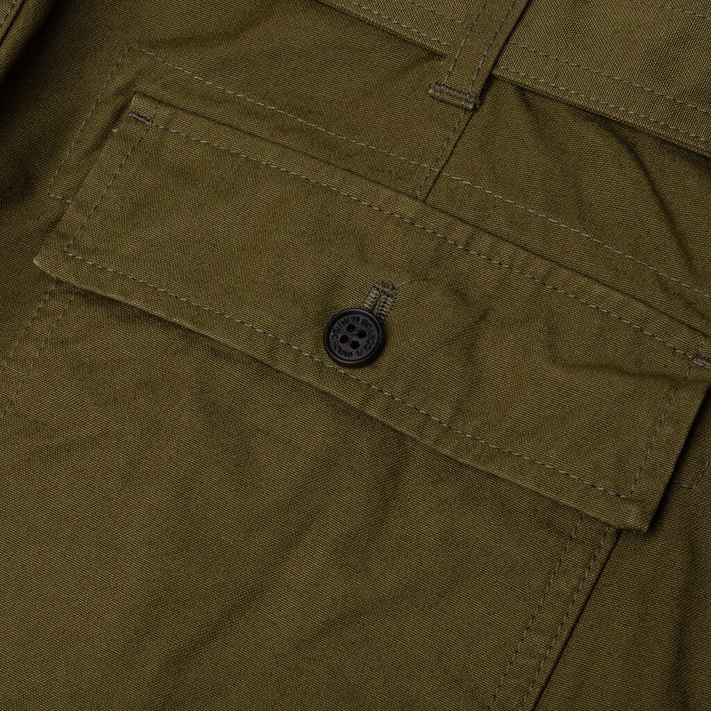 OXFORD BELTED PANTS - OLIVE - 3