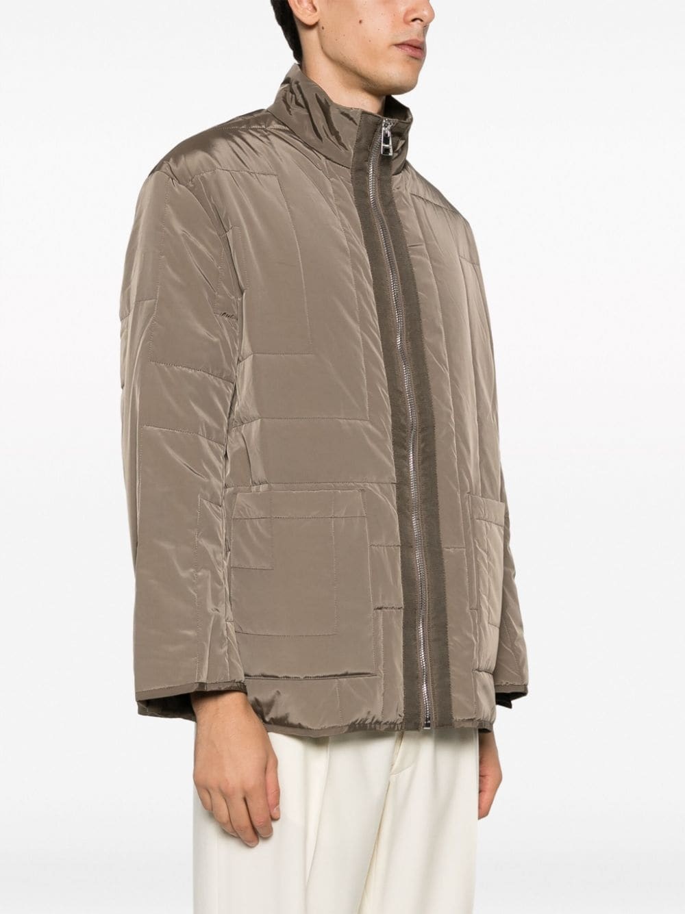 Parisii zip-up parka coat - 4