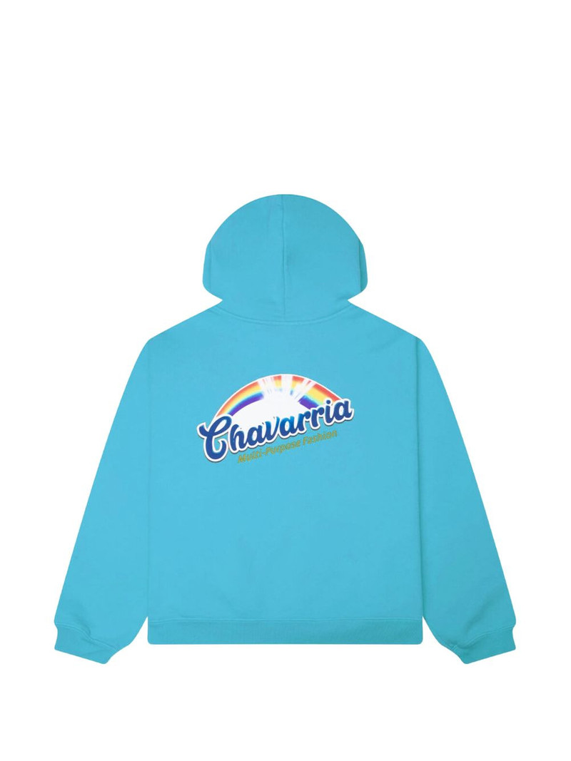 WILLY CHAVARRIA Fabuloso logo-print zip-up hoodie outlook