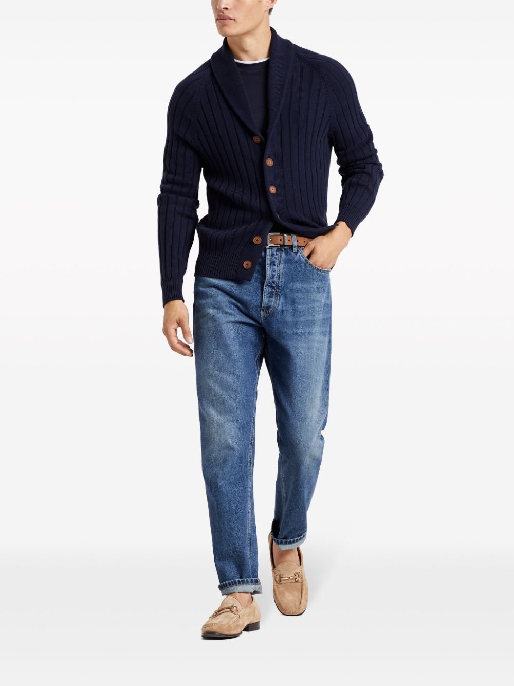 layered-design silk-blend T-shirt - 2