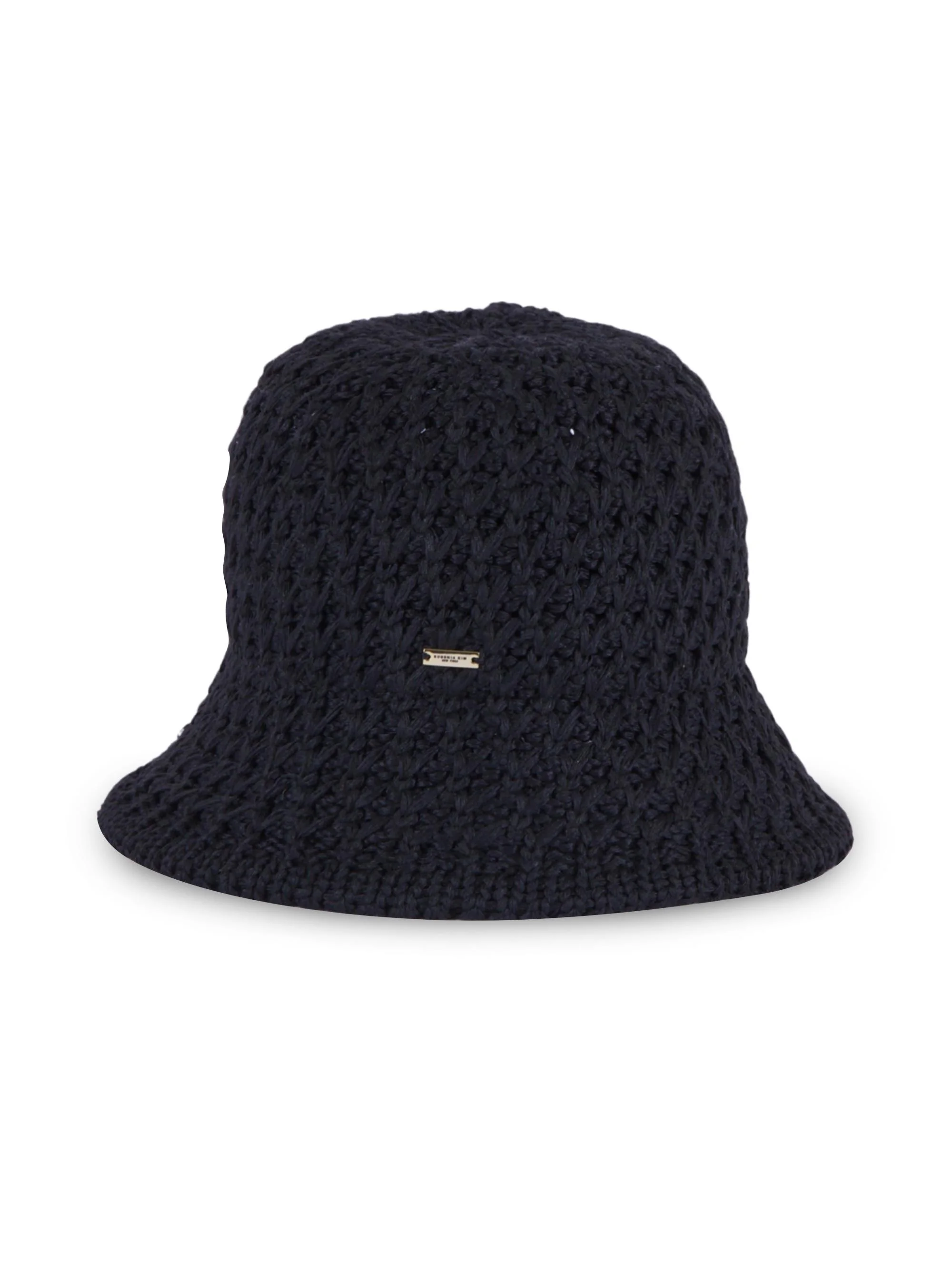 Women's Anais Logo Bucket Hat - Black - 1