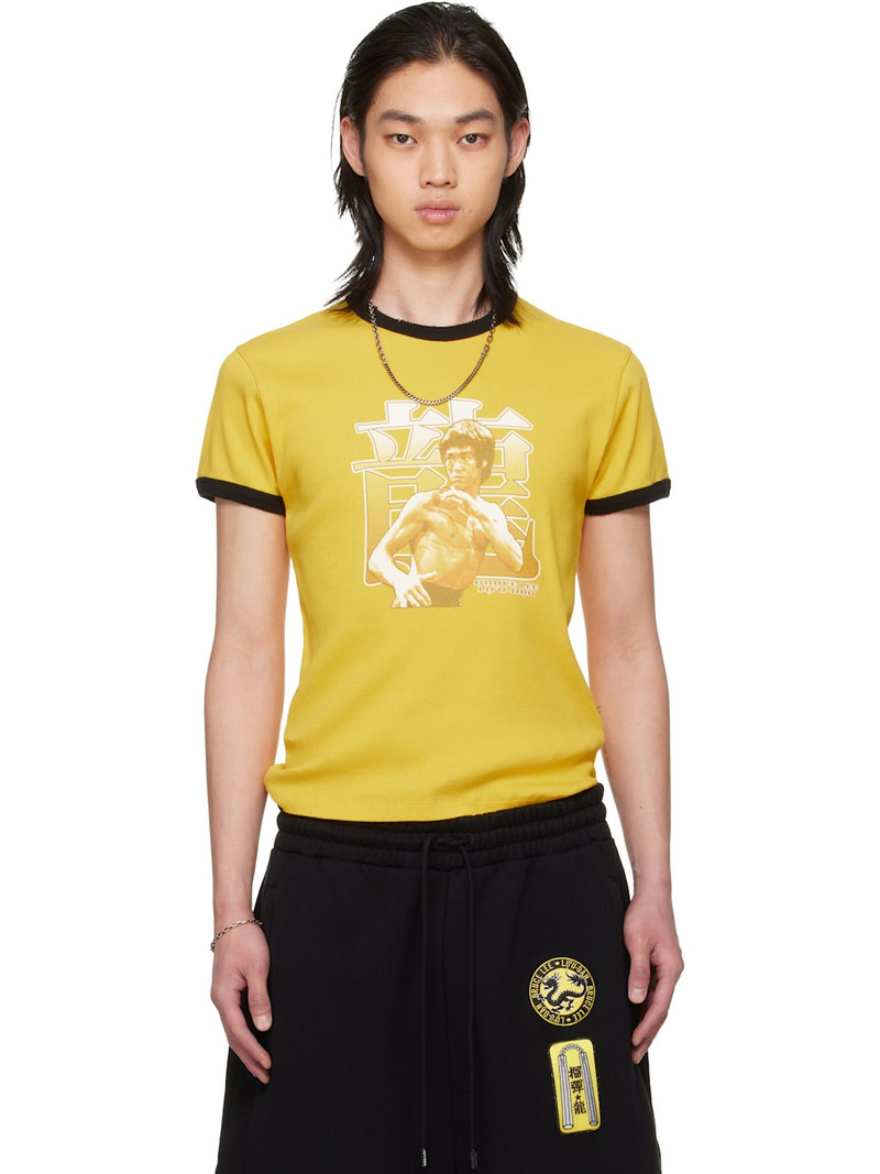 BRUCE LEE x LỰU ĐẠN Yellow Ringer T-shirt 1