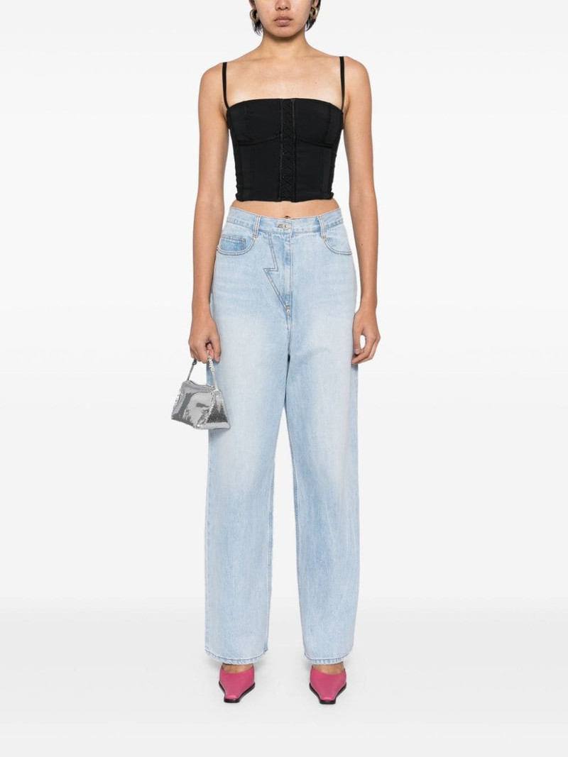pushBUTTON tapered-leg jeans outlook