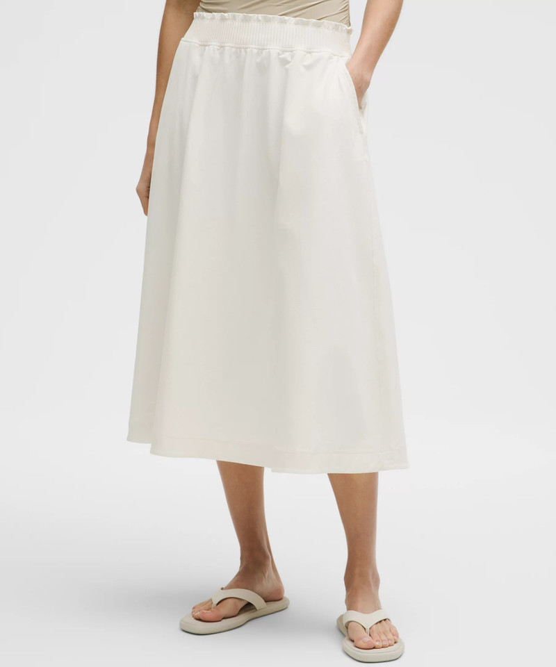 lululemon Stretch Woven Ruffle-Waist Midi Skirt outlook