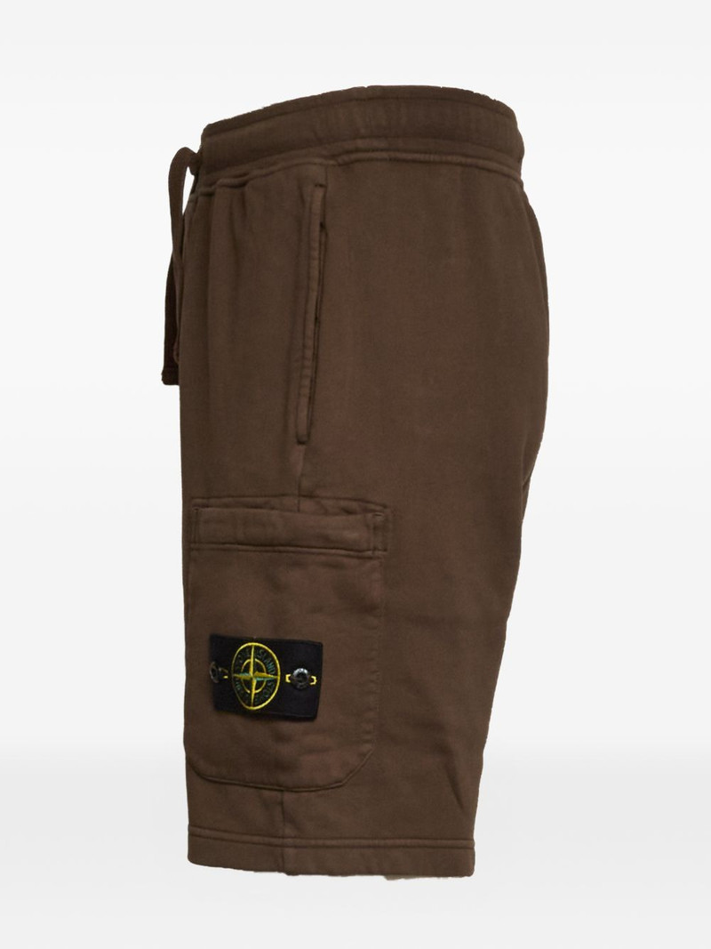 Stone Island patch pocket fleece shorts outlook