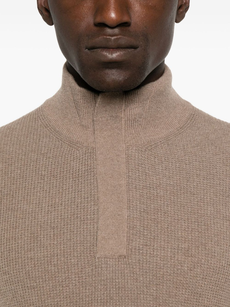 high-neck half-zip sweater 5