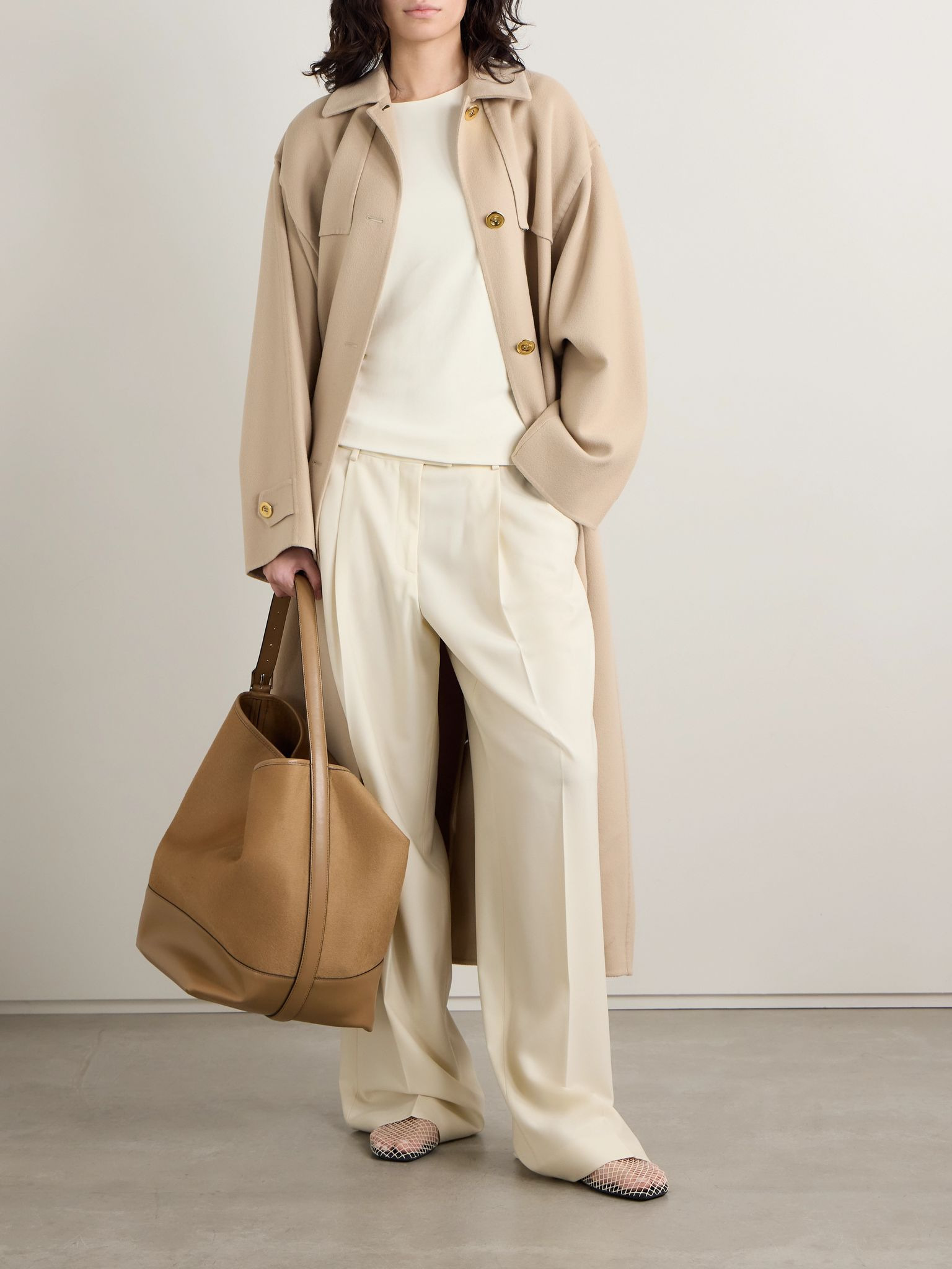 Crepe T-shirt Cream - 2