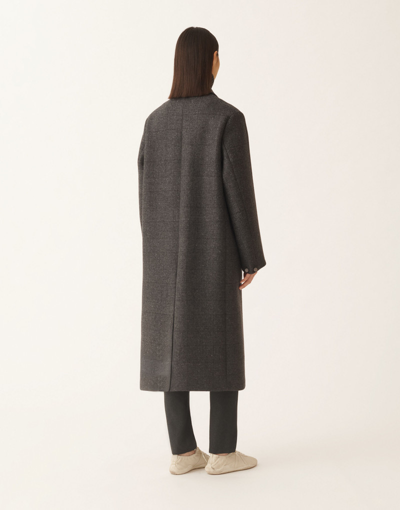 Double-breasted coat in Prince of Wales check 4