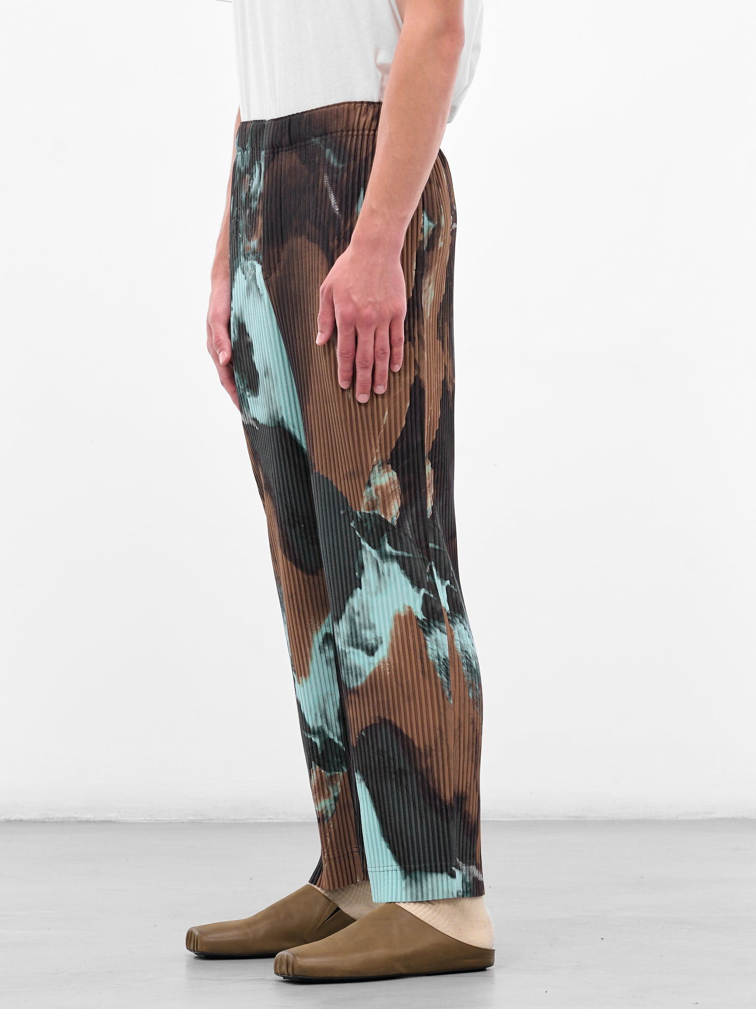 Brown Agate Pleated Trousers - 2