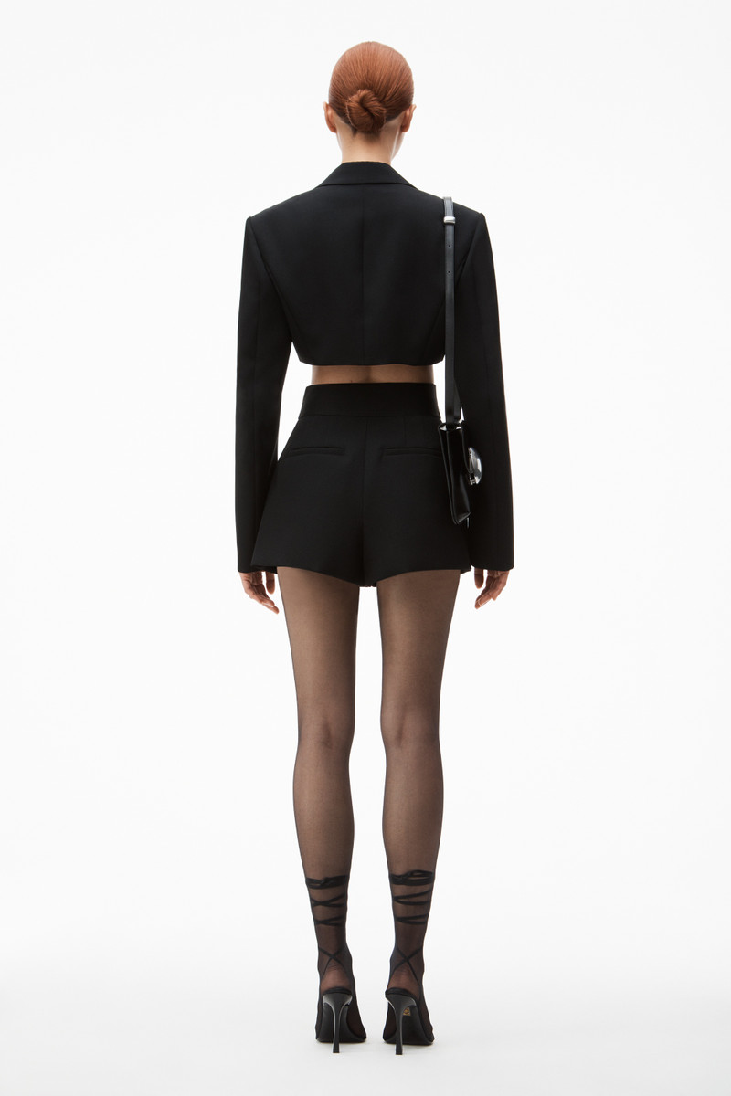 high waisted tailored short in wool tailoring 5