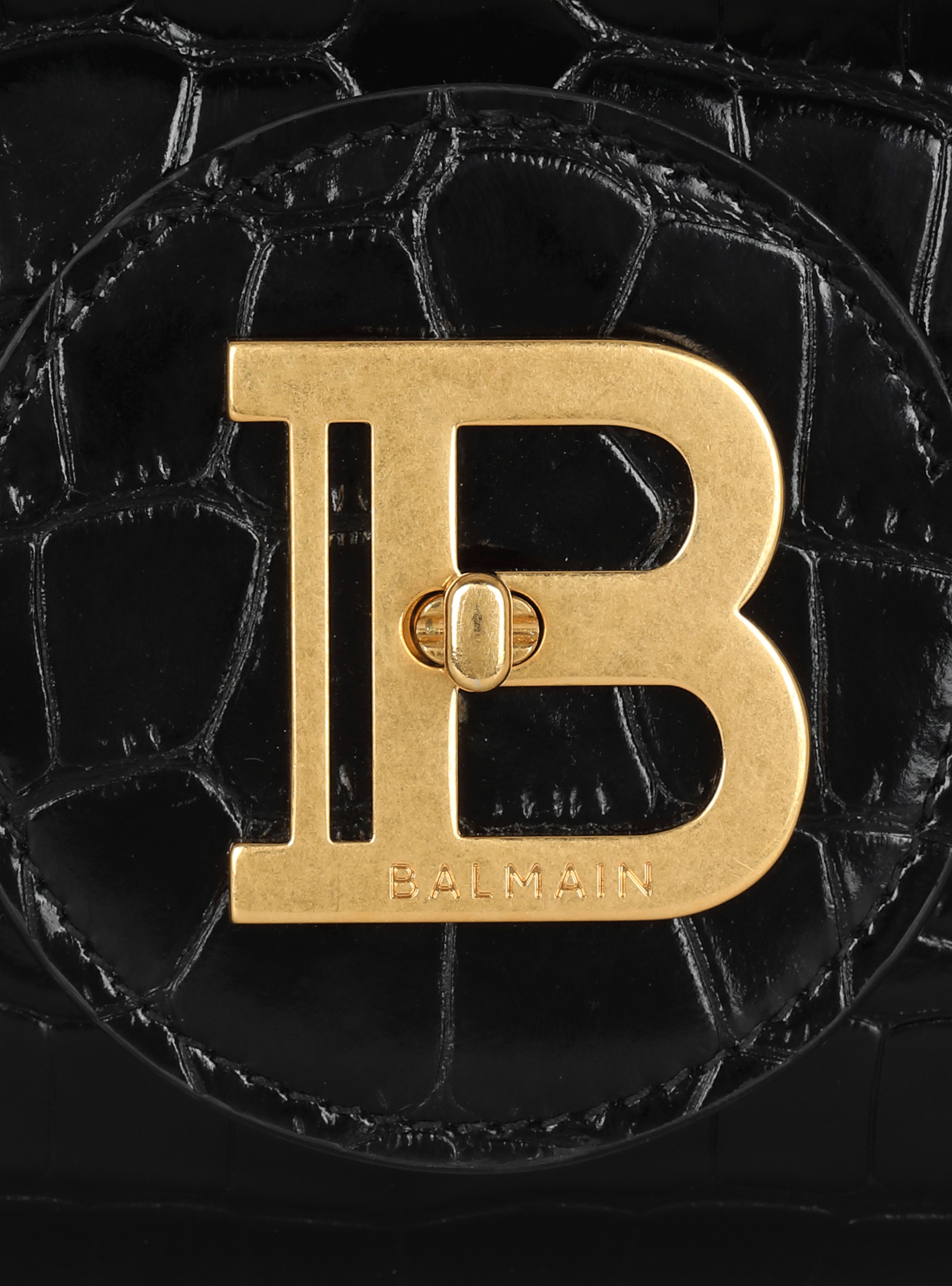 B-Buzz 23 clutch in crocodile-print leather - 7