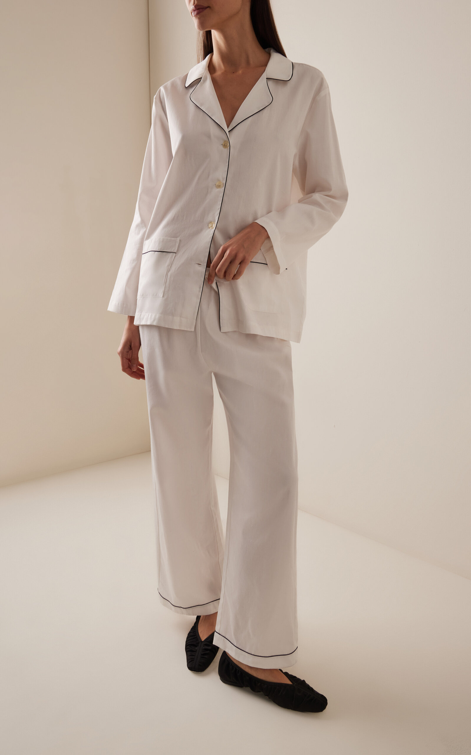 Exclusive Cotton Pajama Set ivory - 2
