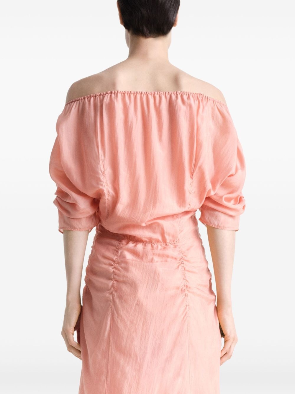 chiffon midi dress - 6