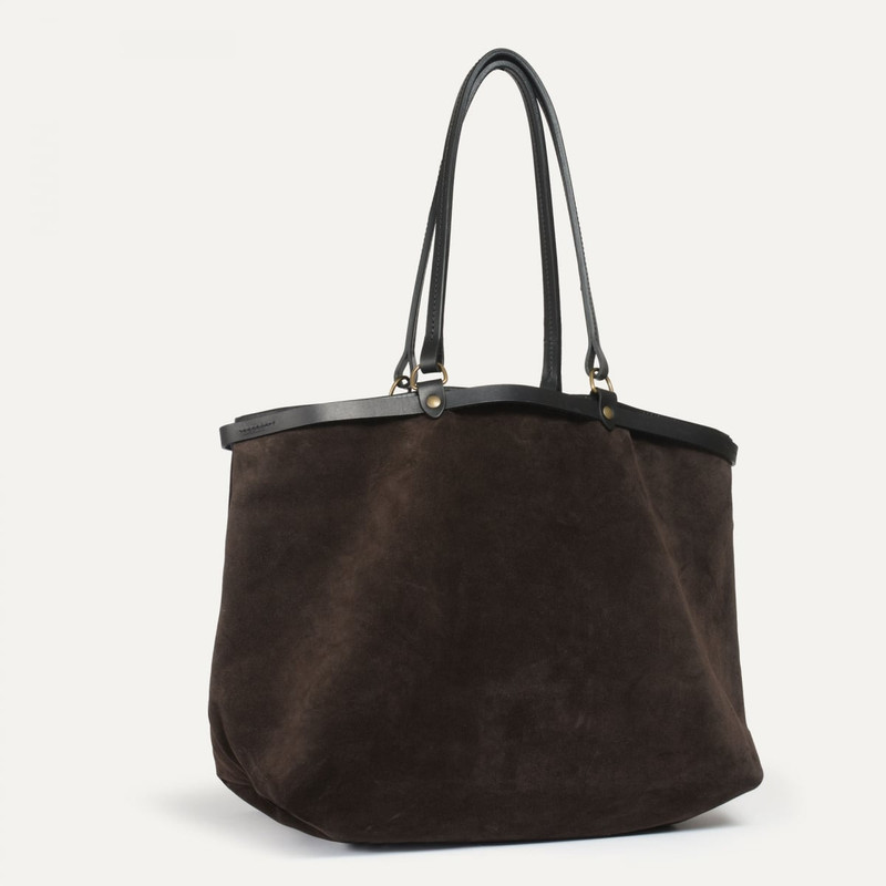 Bleu de Chauffe ADÈLE TOTE BAG  -  DARK BROWN outlook