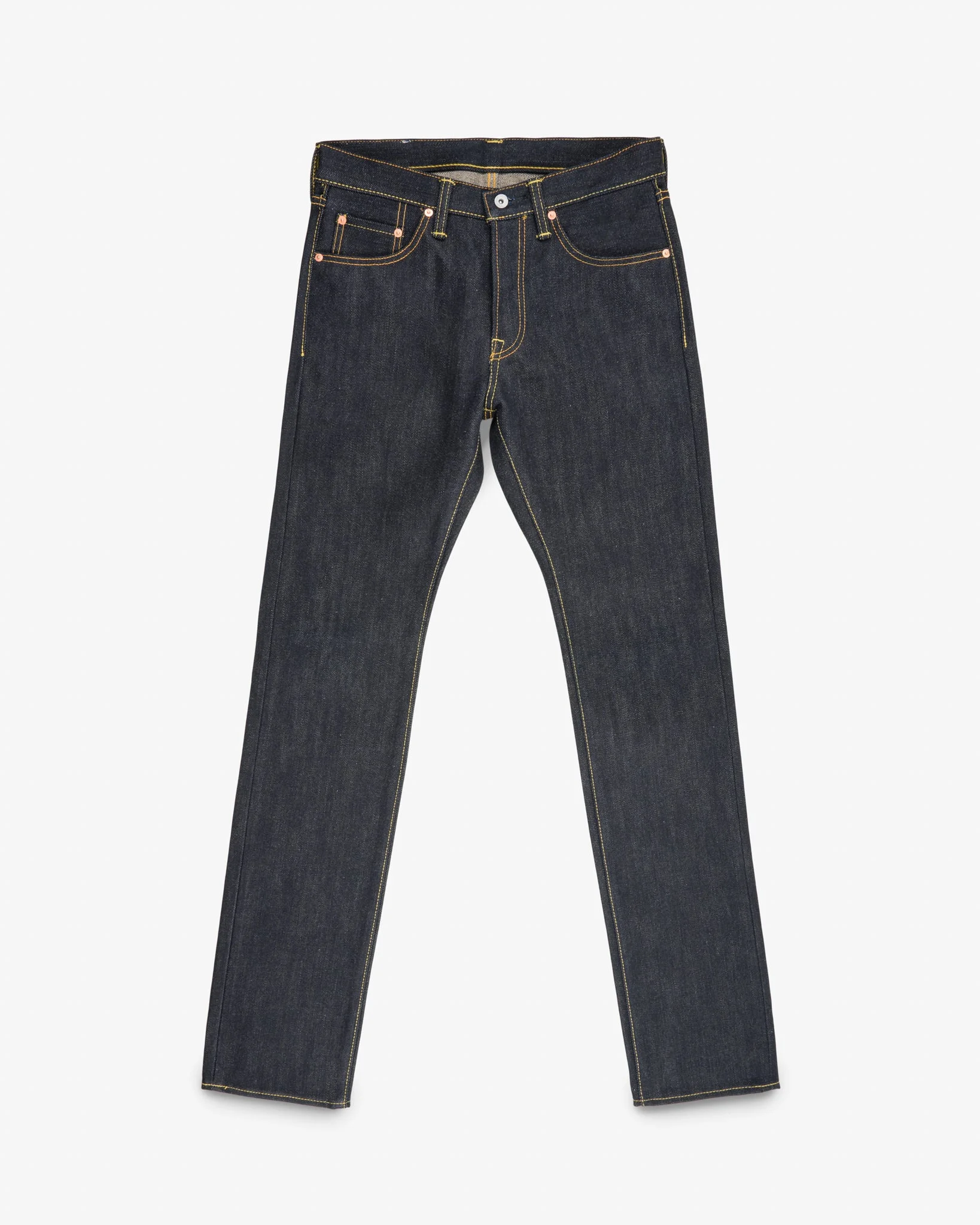 IH-555-XHS 25OZ SELVEDGE DENIM SLIM CUT JEANS - INDIGO - 1
