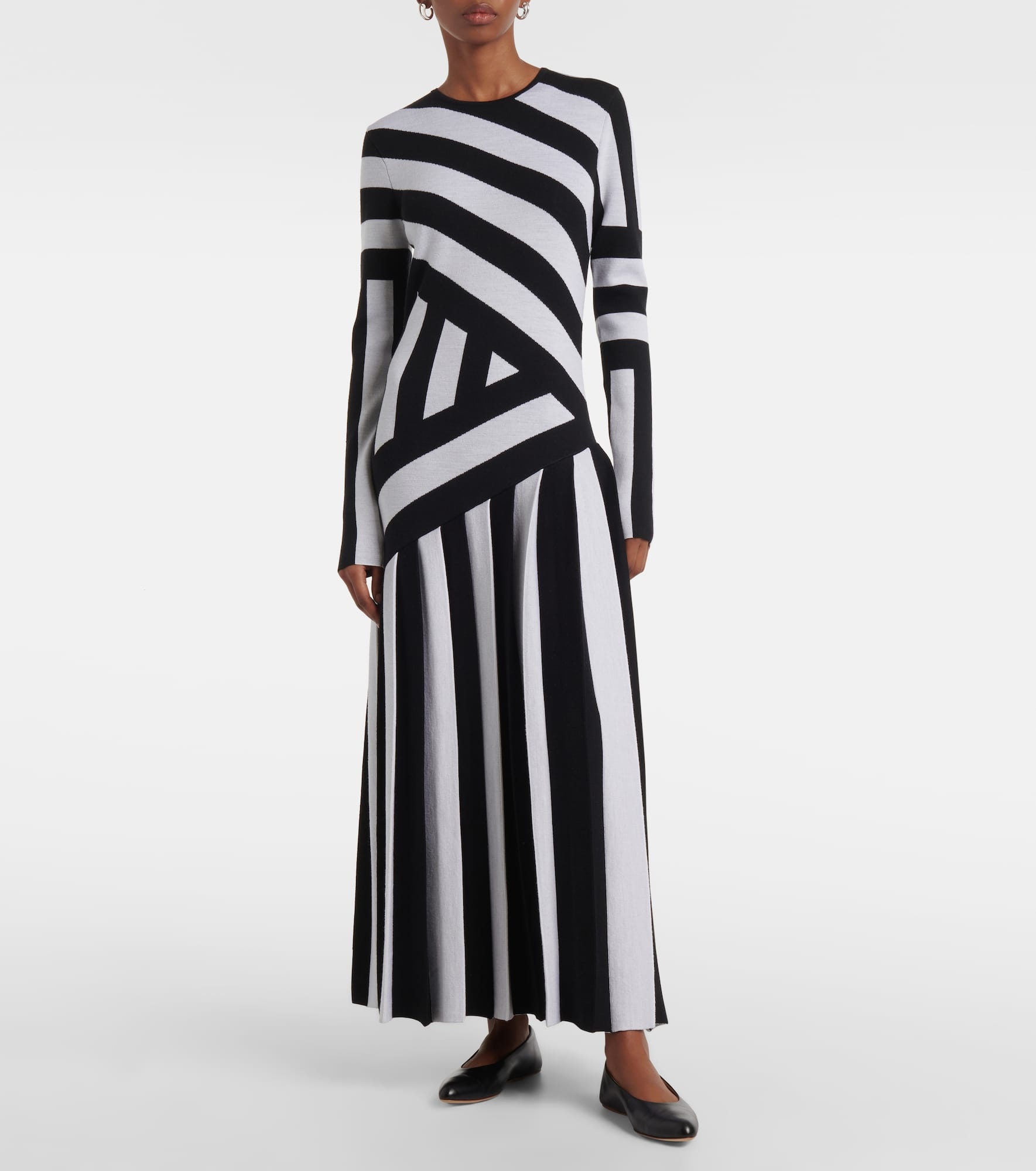 Seema striped wool maxi dress - 2