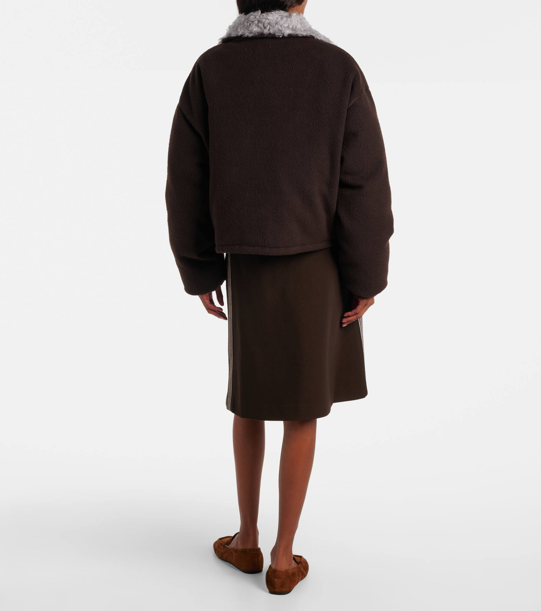 Logo gabardine bomber jacket - 3